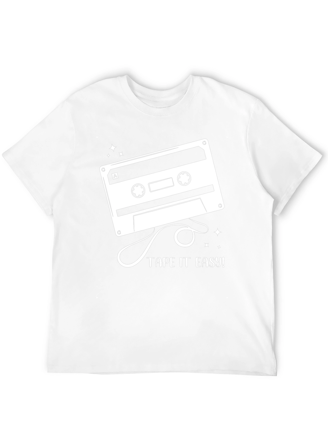 Black Tape It Easy Graphic Tee - Retro Cassette Design view 12