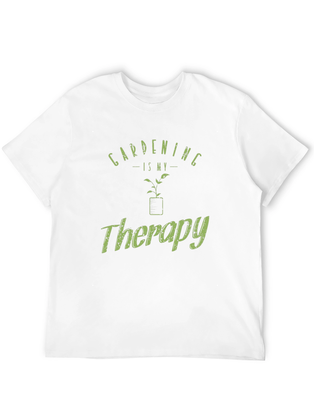 Black Gardening Is My Therapy T-Shirt view 12