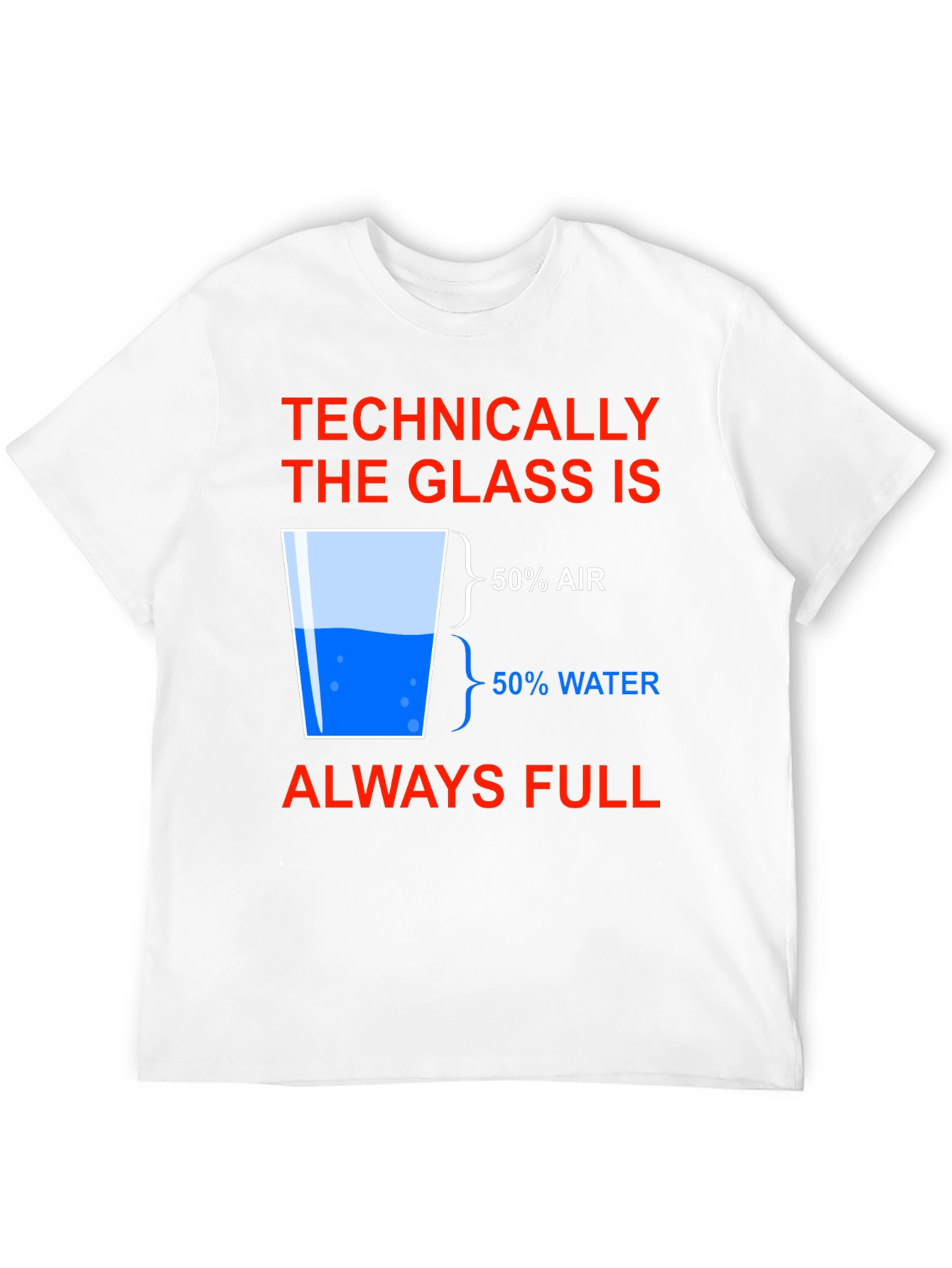 Black Technically Full Glass Humor T-Shirt view 12