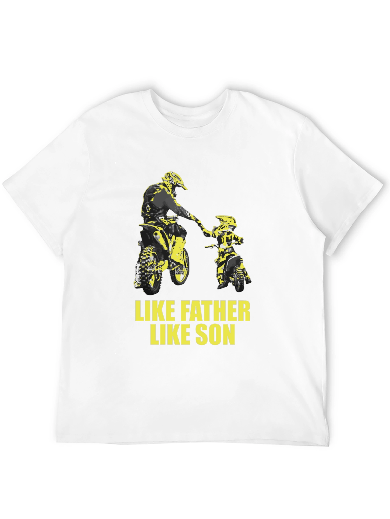 Black Like Father Like Son Motocross Graphic Tee view 12