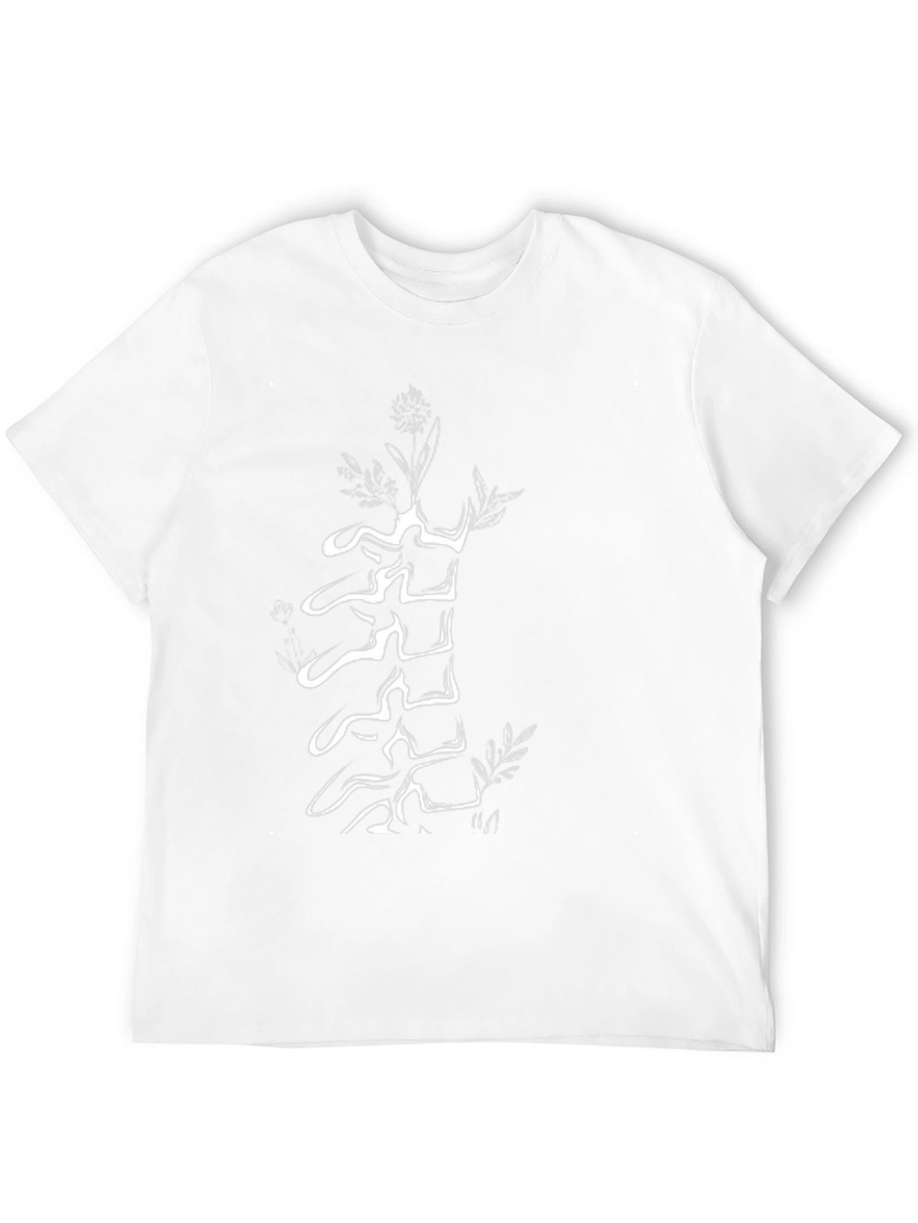 Black Spine & Flowers Graphic Tee - Black view 12