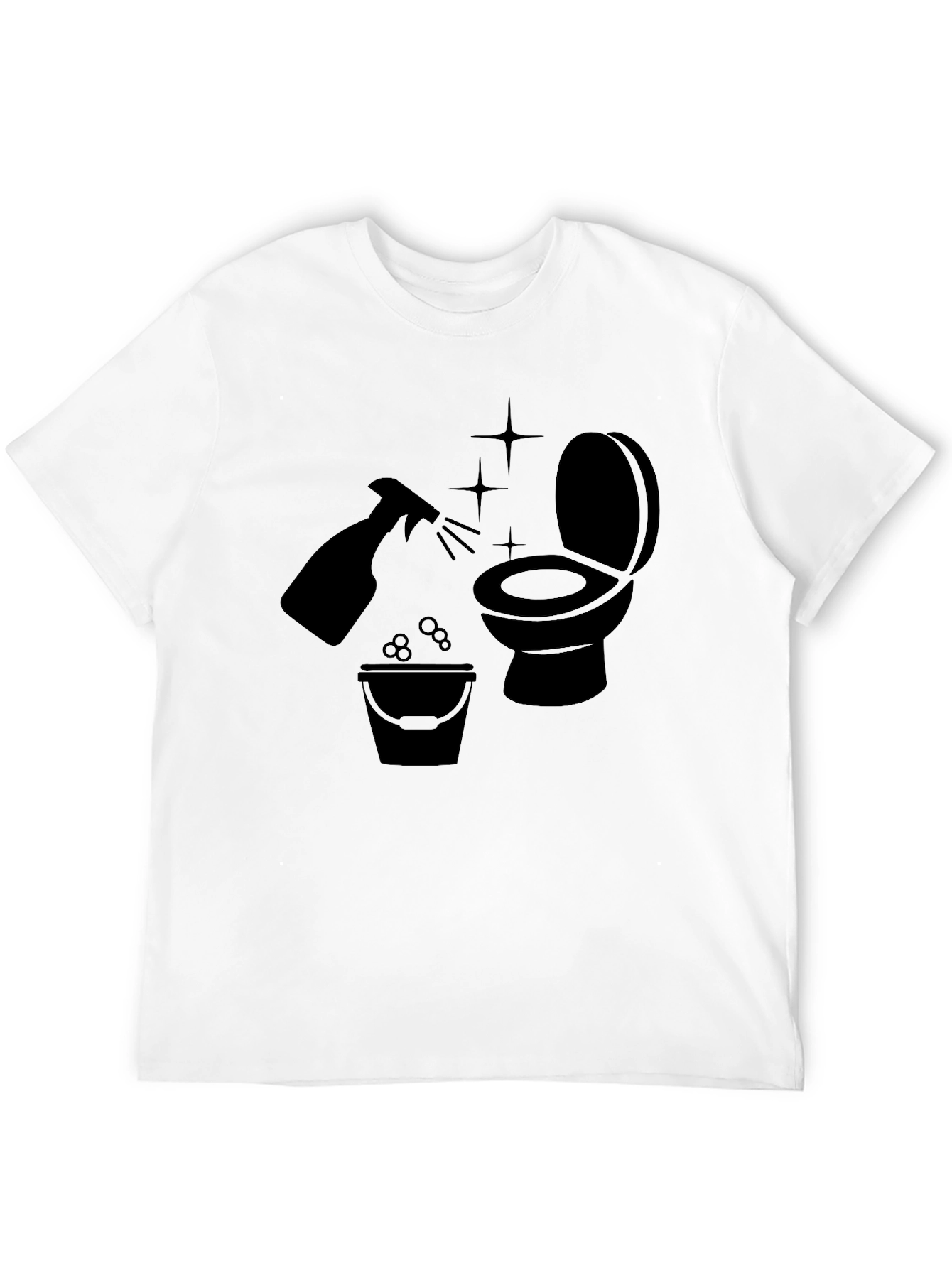 Black Cleaning Crew T-Shirt - Funny Janitor Gift view 12