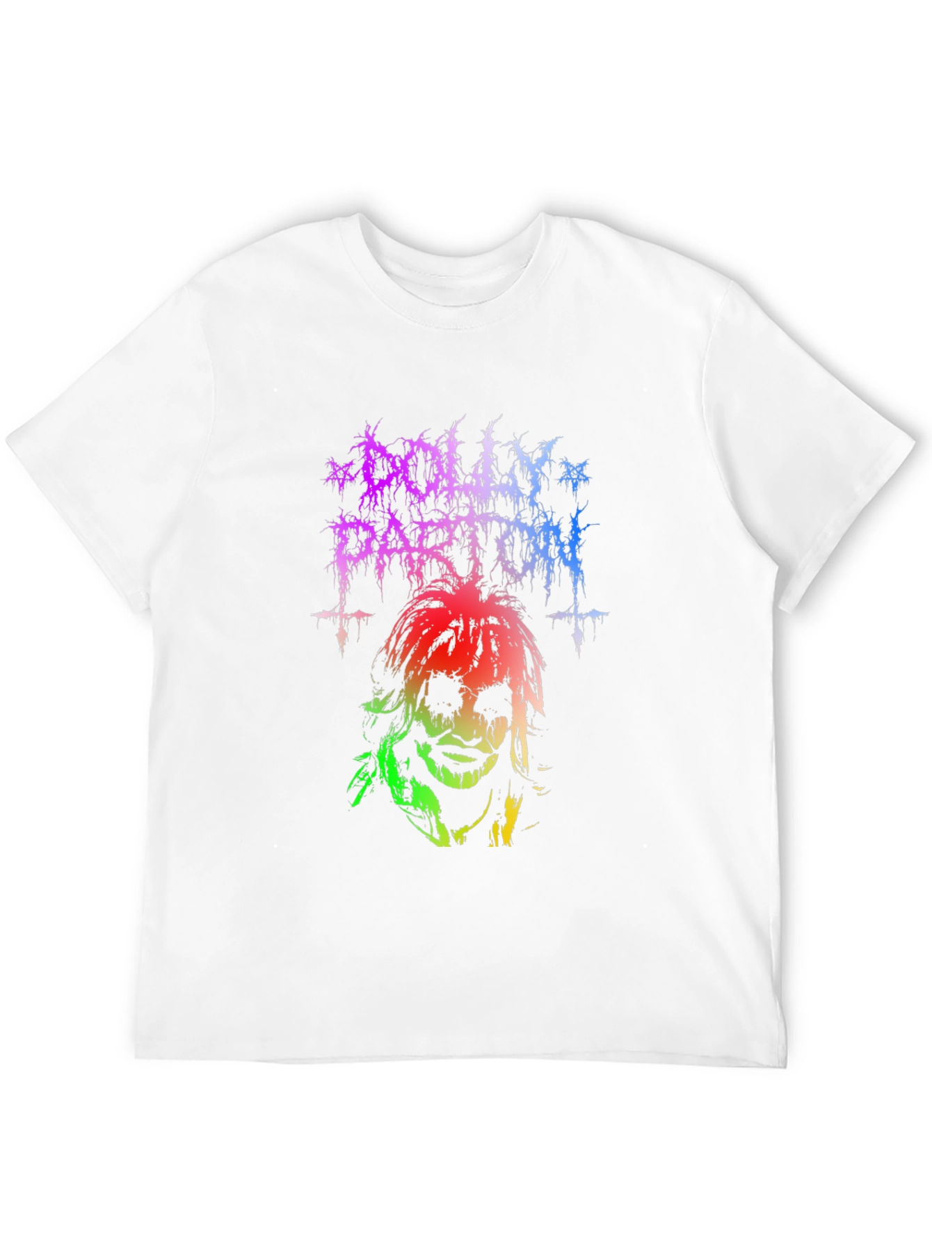 Black Dolly Parton Heavy Metal T-Shirt - Unisex view 12