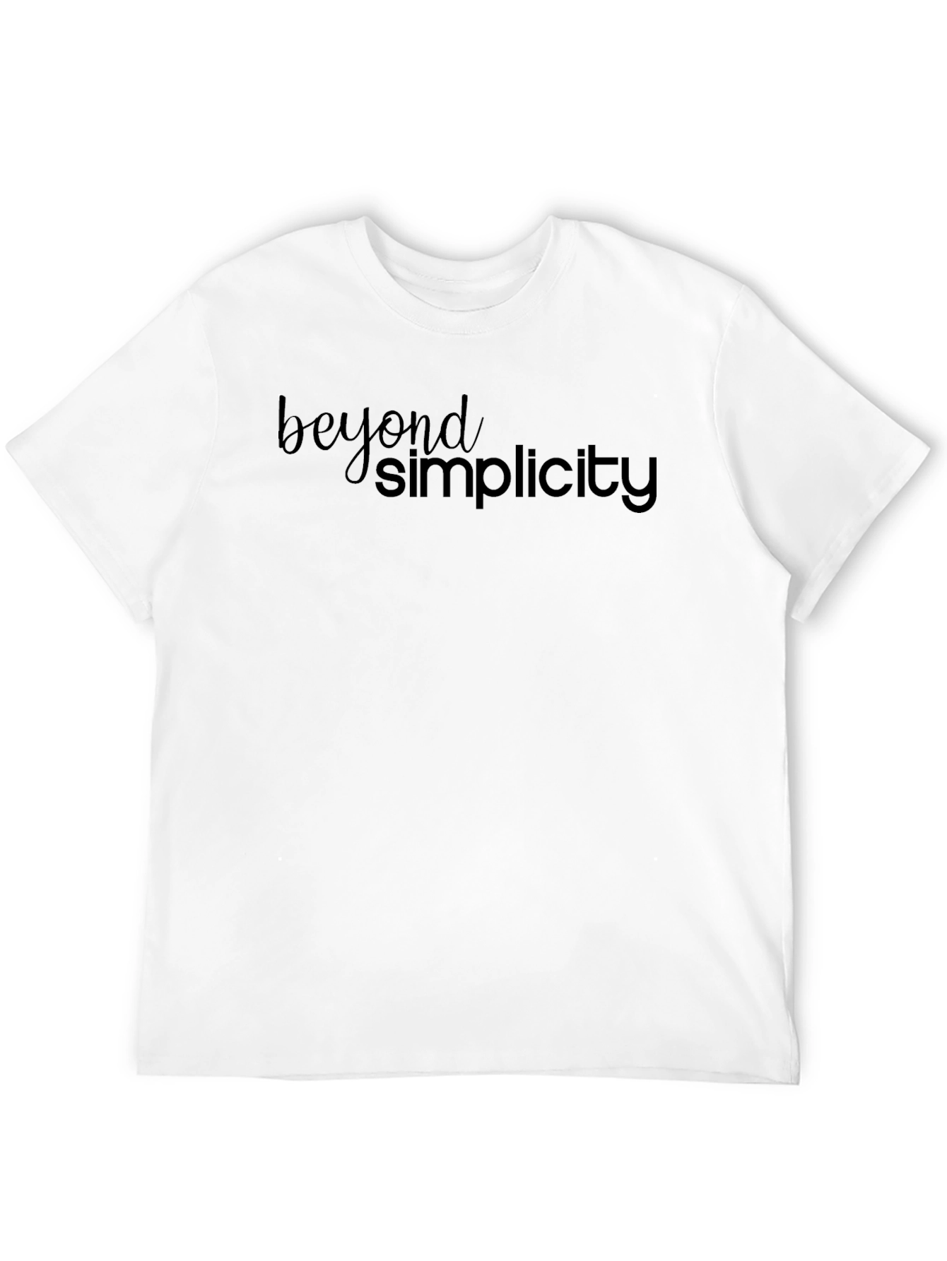 Black Beyond Simplicity Black Graphic Tee view 12