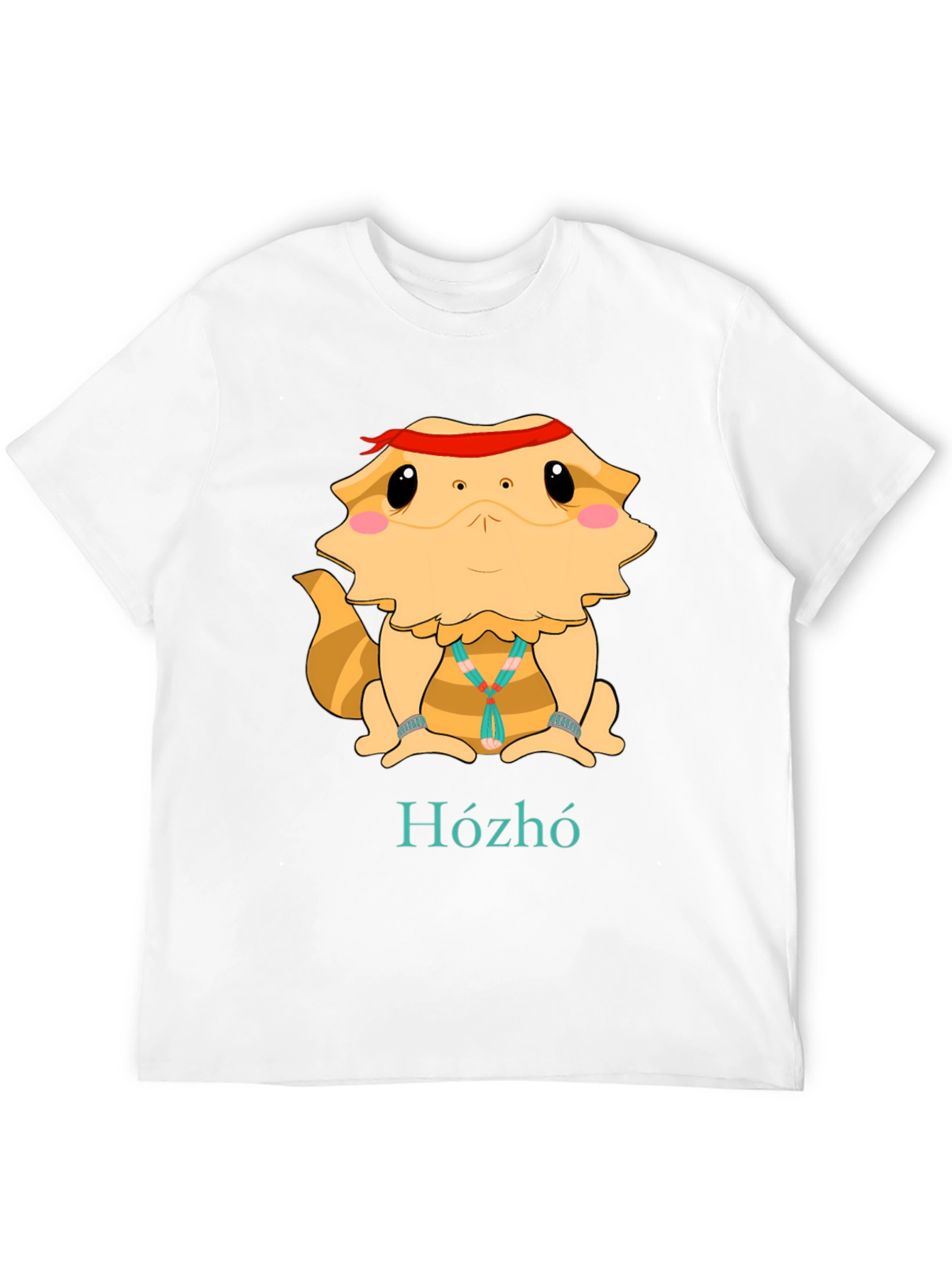 Black Bearded Dragon Hózhó T-Shirt - Cool Lizard Tee view 12