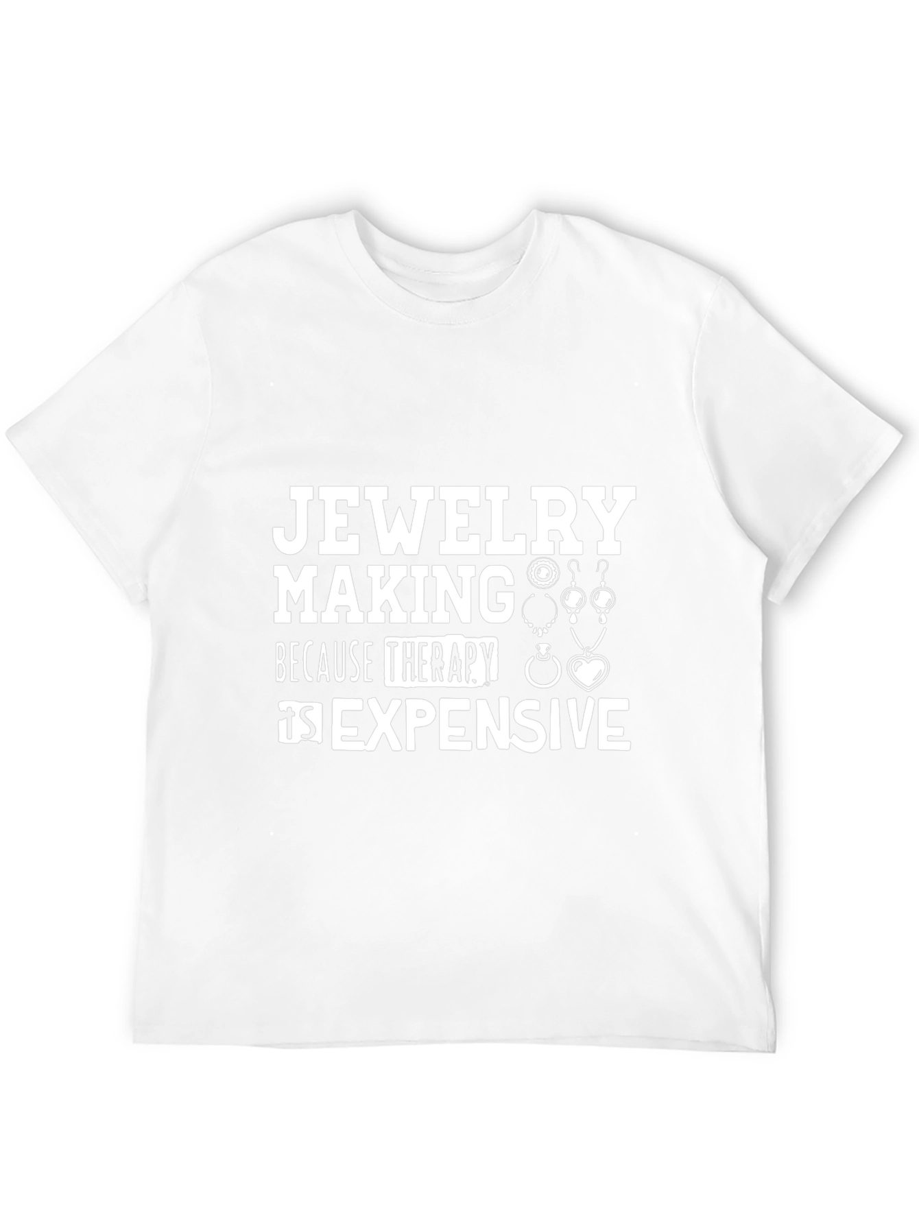 Black Jewelry Making Therapy T-Shirt: Stylish & Comfortable view 12