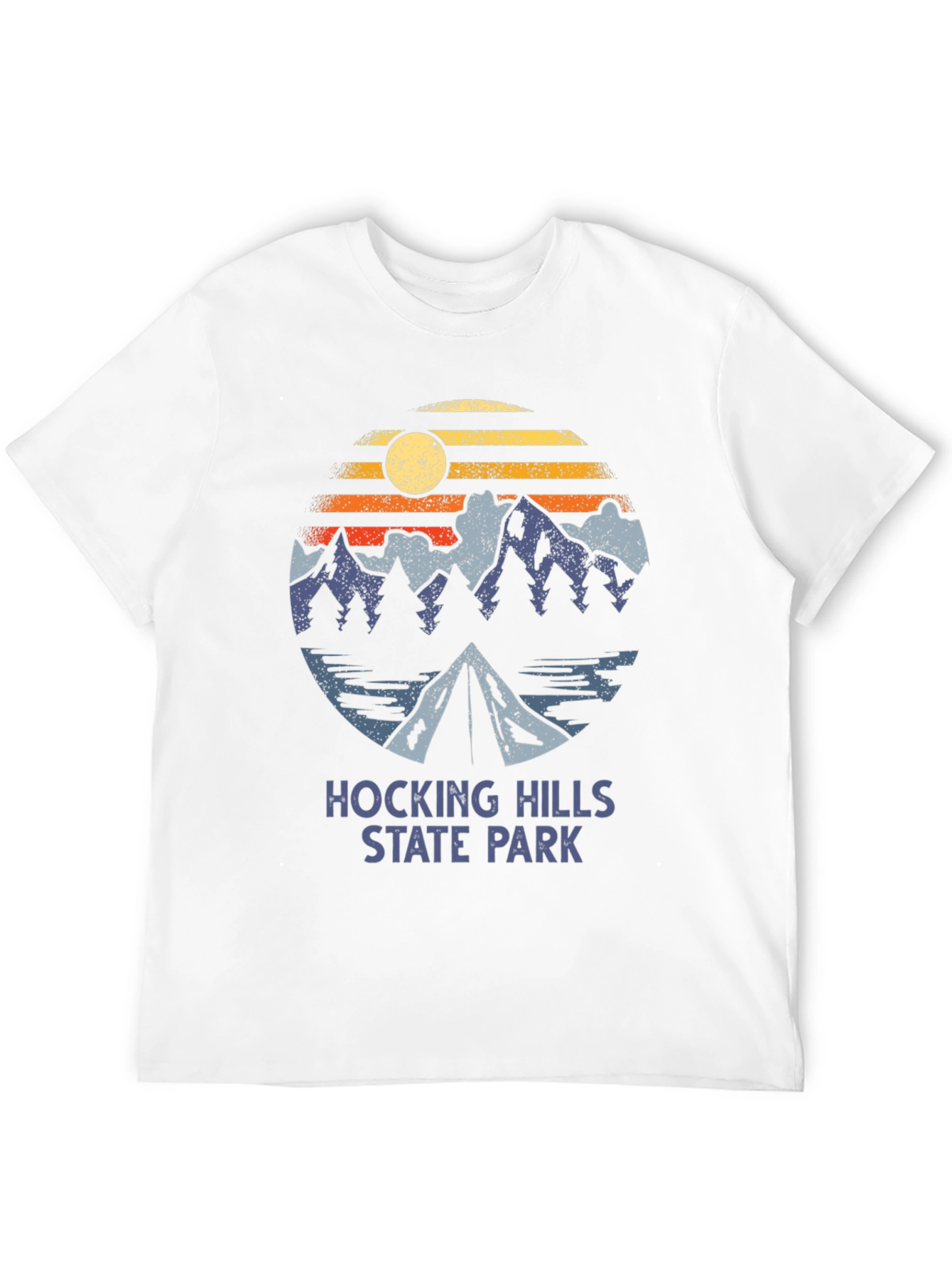 Black Hocking Hills State Park T-Shirt Camping Graphic Tee view 12