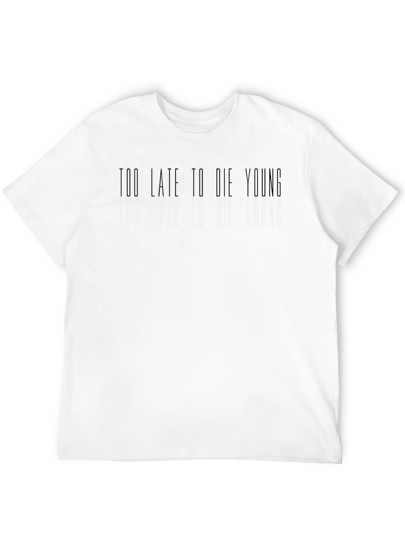 Black Too Late to Die Young Graphic Tee view 12