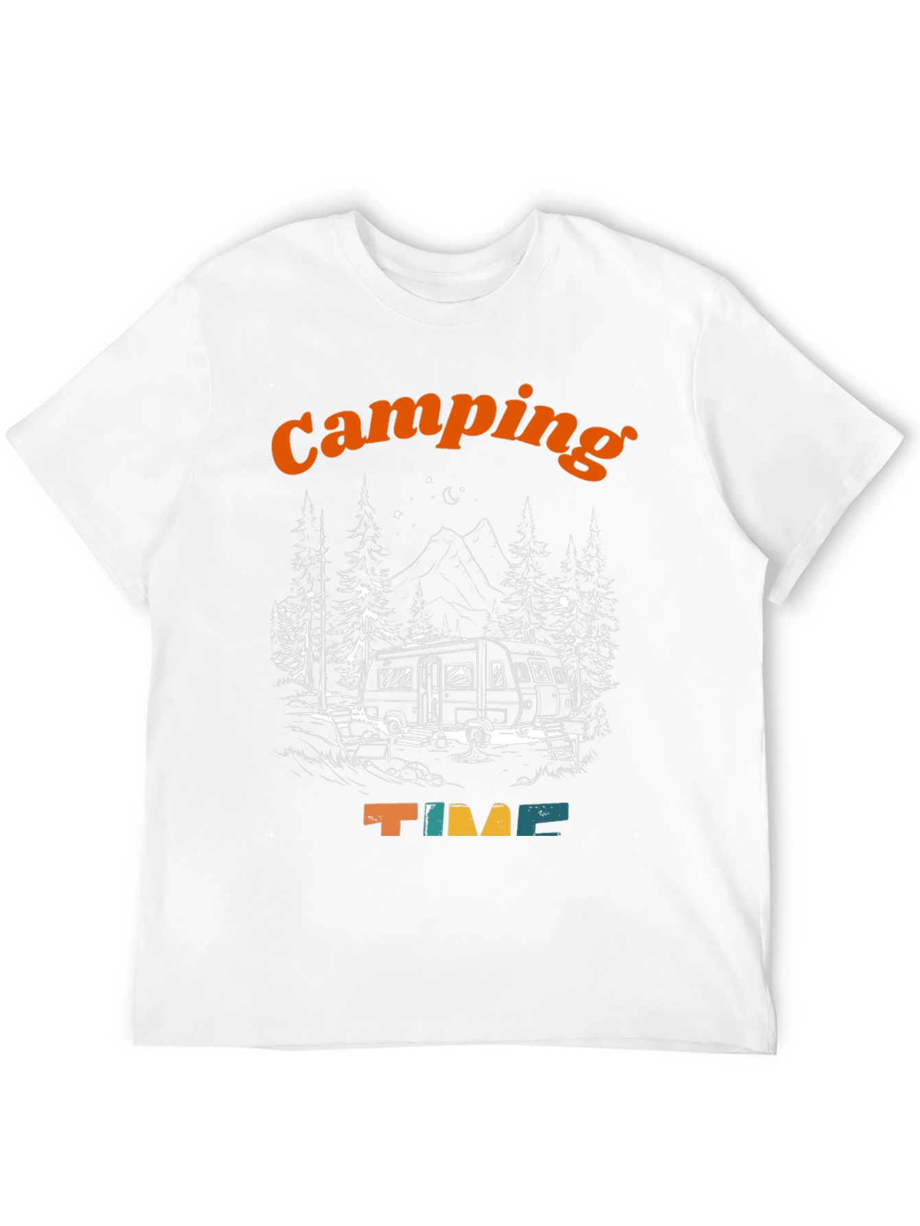 Black Camping Time Graphic T-Shirt view 12