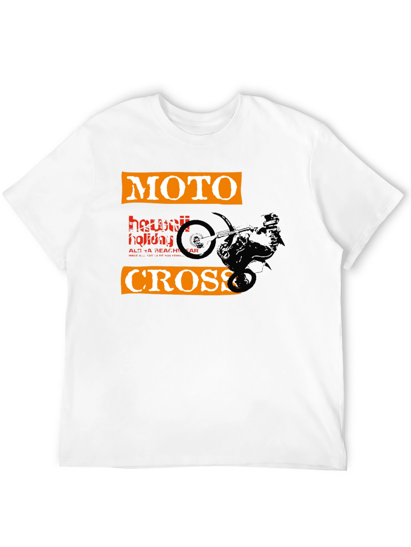 Black Moto Cross Graphic Tee - Black view 12