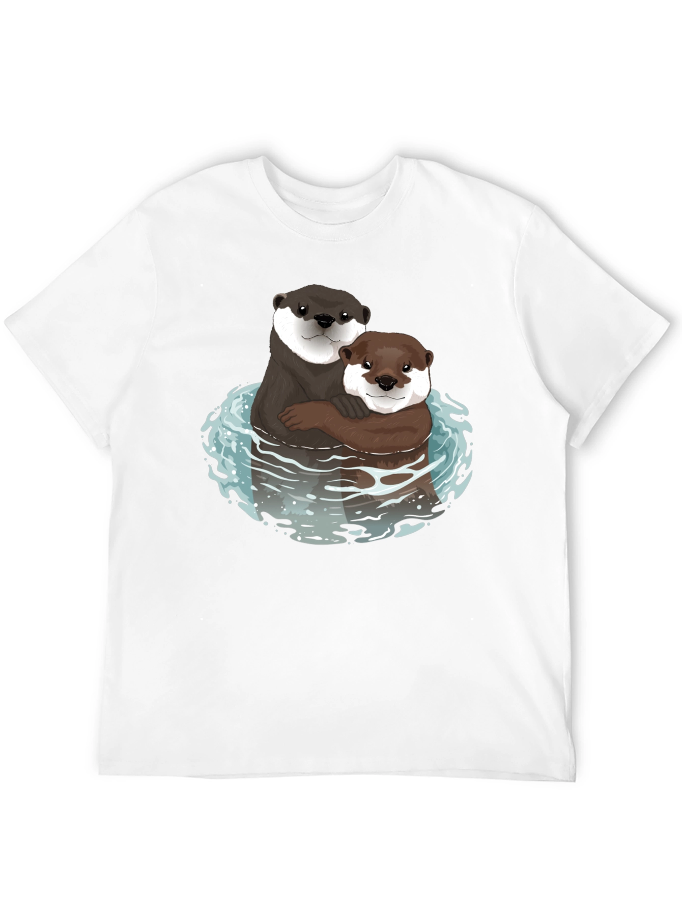 Black Otterly Adorable Graphic Tee - Black Cotton Blend view 12