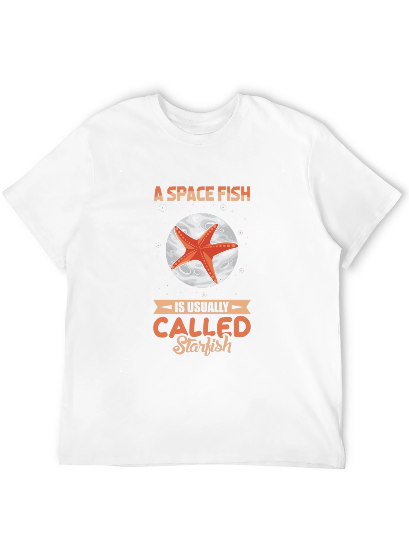 Black Space Fish Starfish Graphic T-Shirt view 12