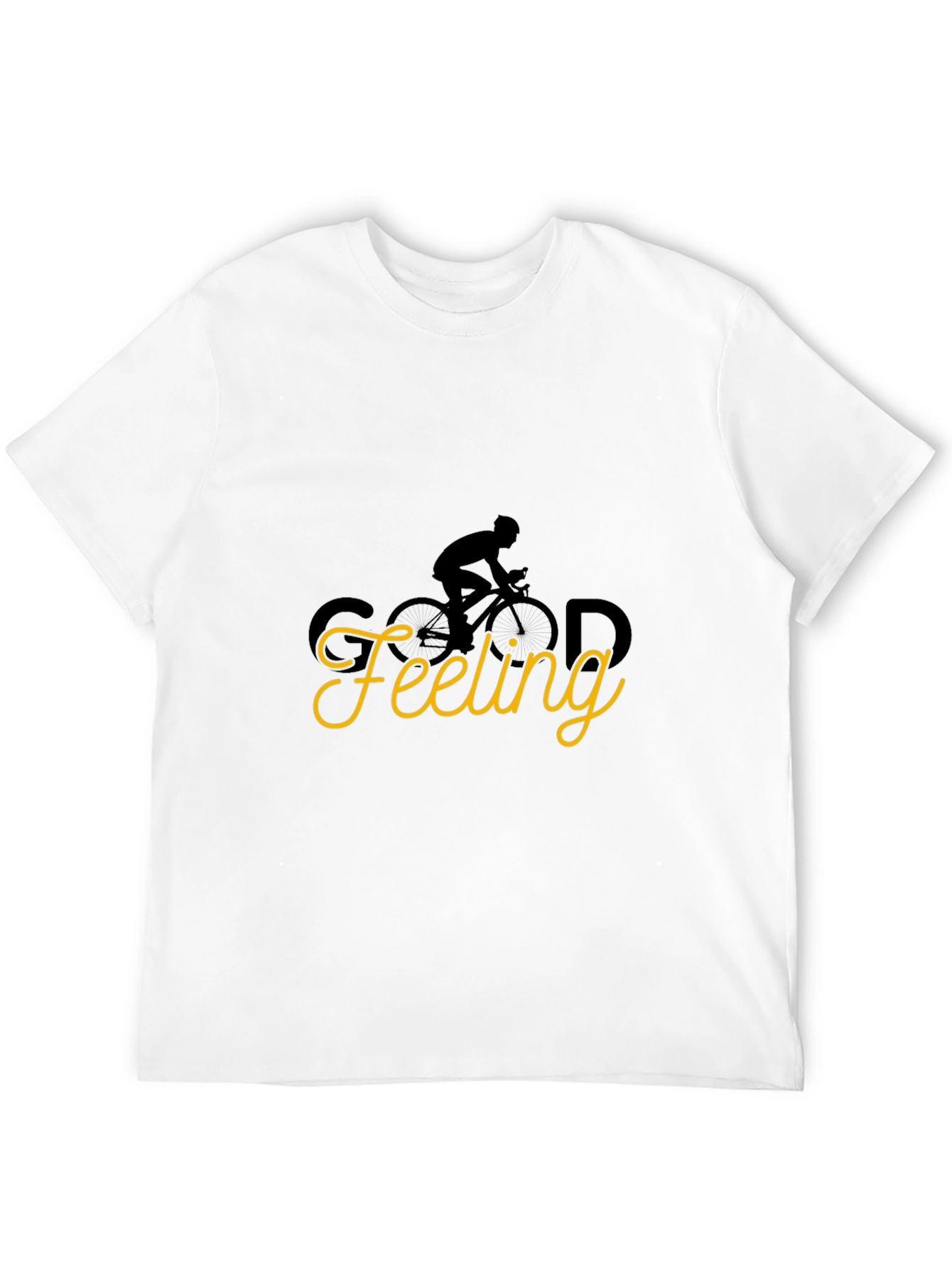 Black Good Feeling Cycling Graphic Tee - Black view 12