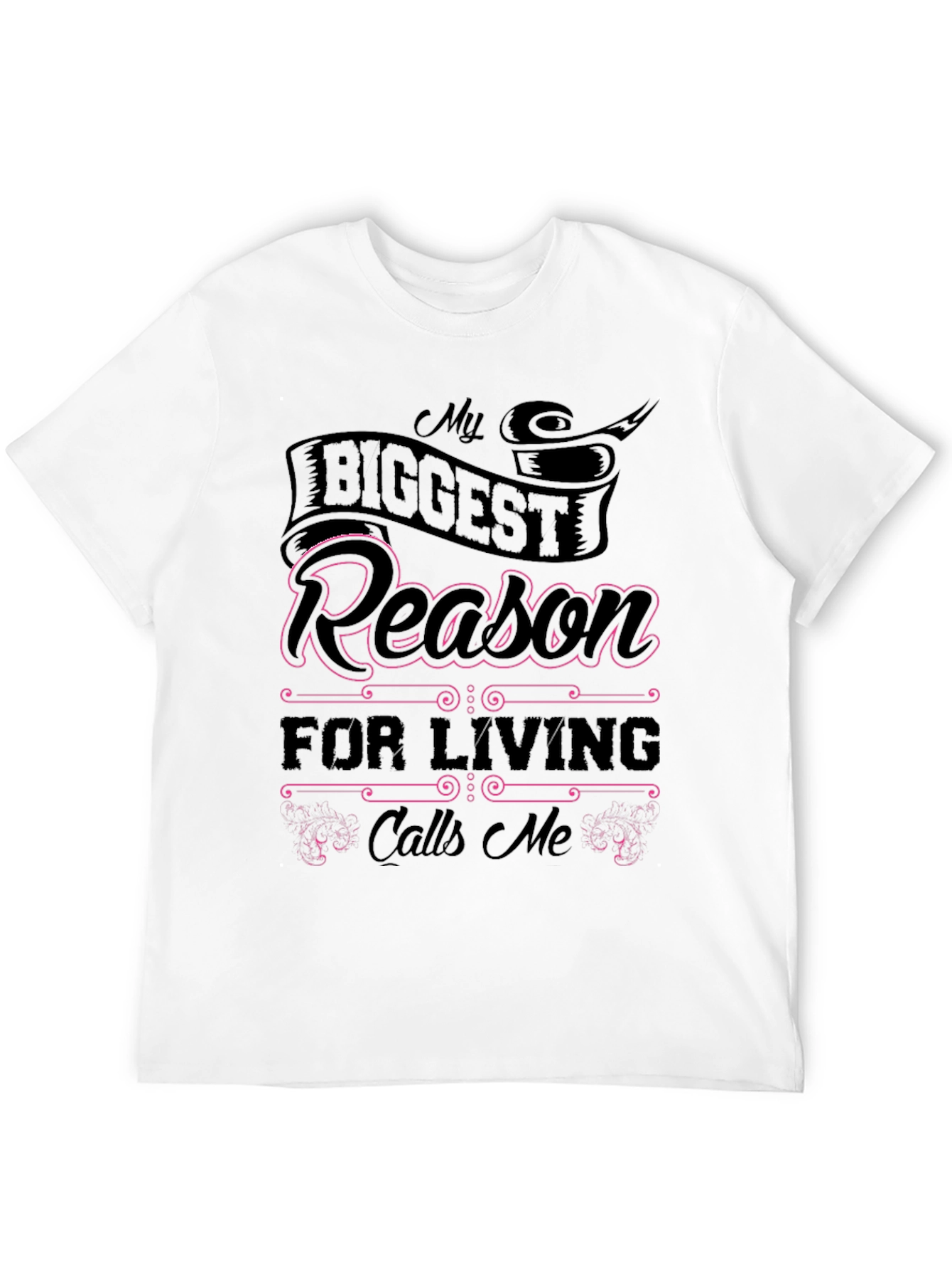 Black My Biggest Reason T-Shirt - Family Love Tee view 12