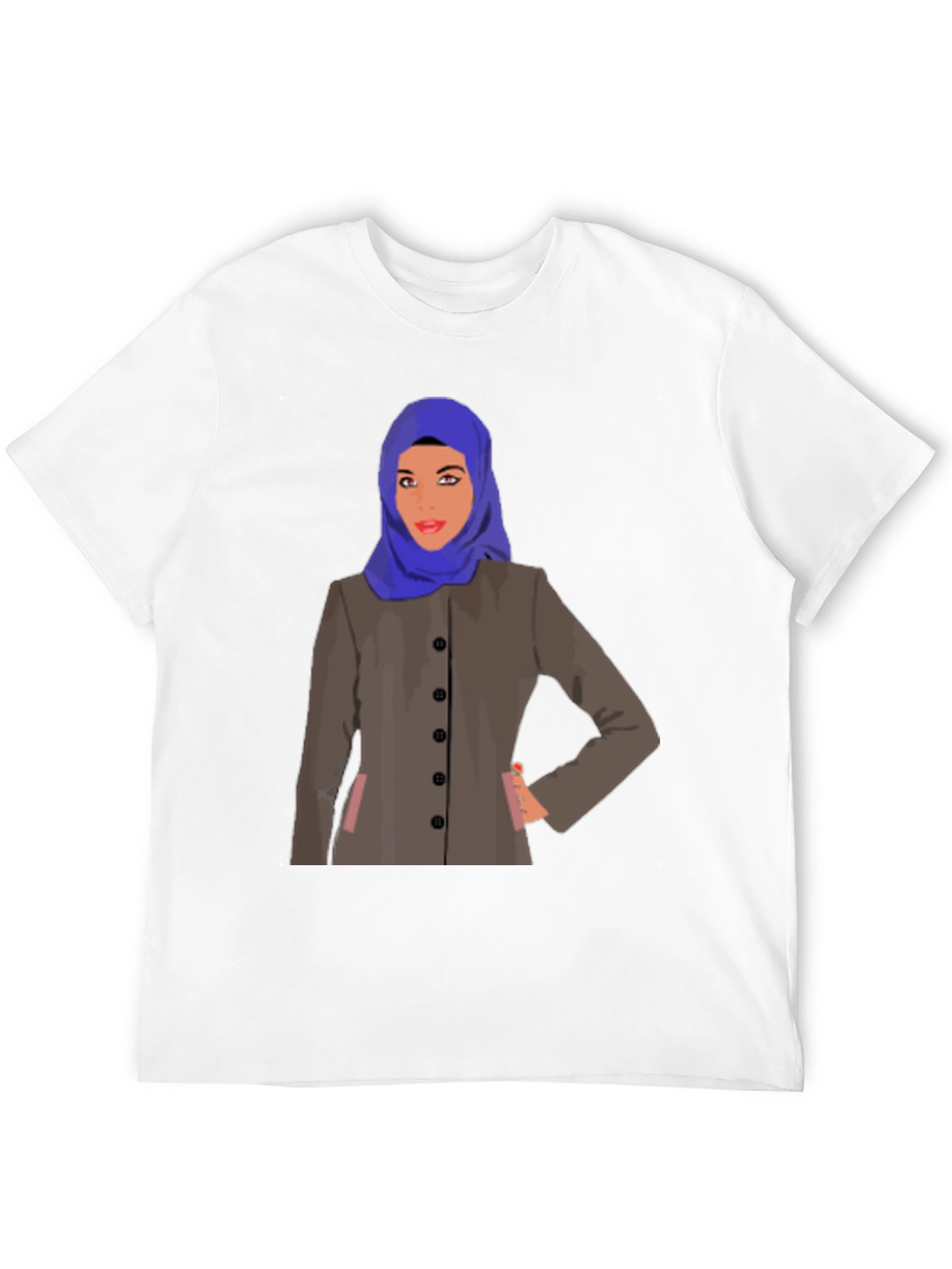 Black Hijab Woman Graphic T-Shirt - Stylish & Unique Design view 12