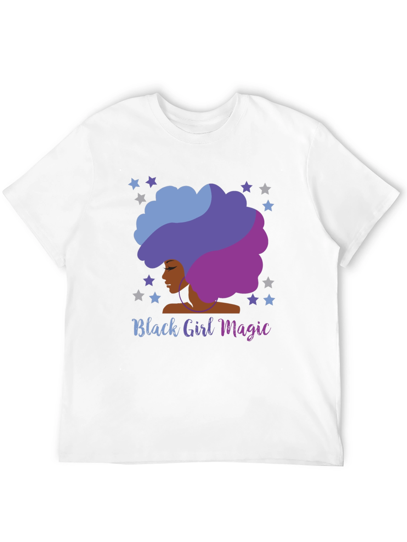 Black Black Girl Magic Afro T-Shirt view 12