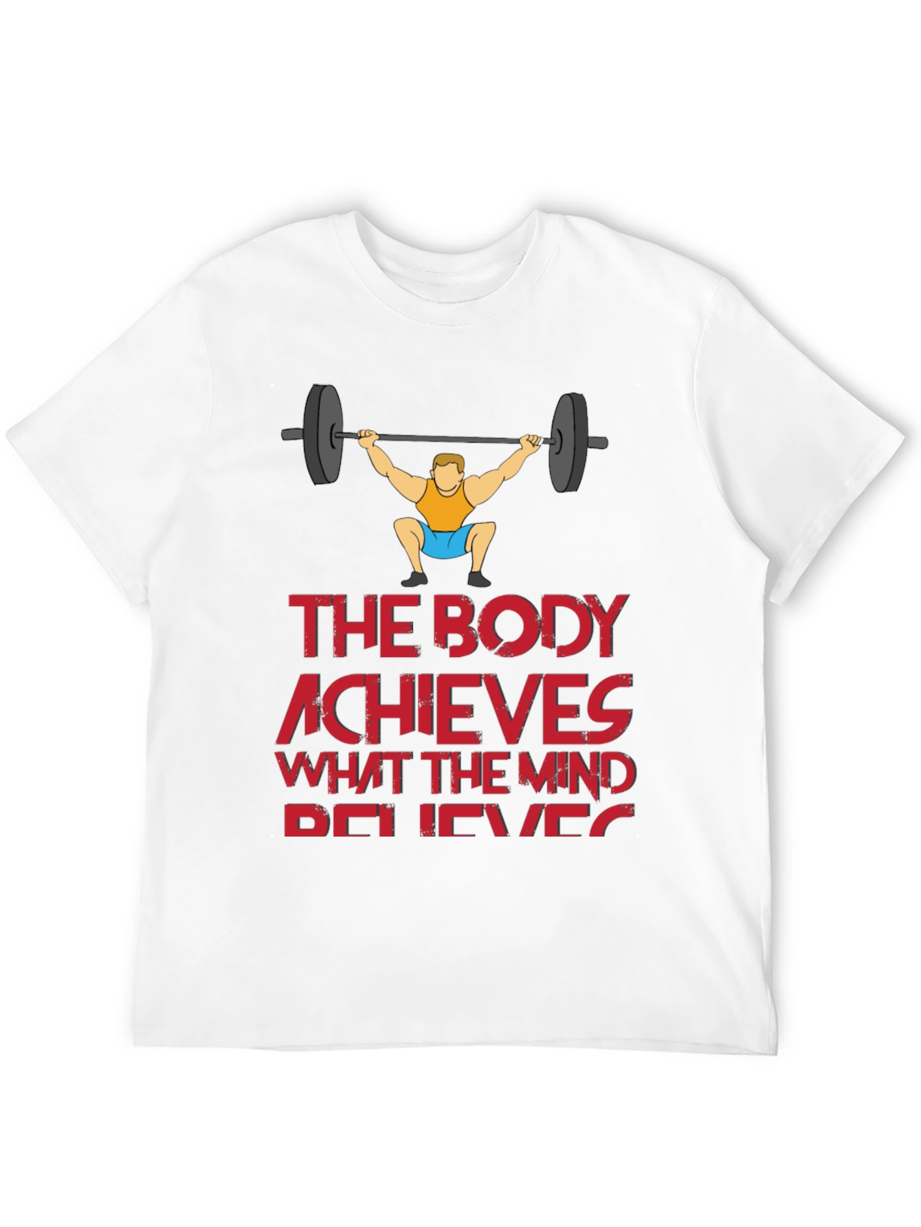 Black Workout Motivation T-Shirt - The Body Achieves view 12