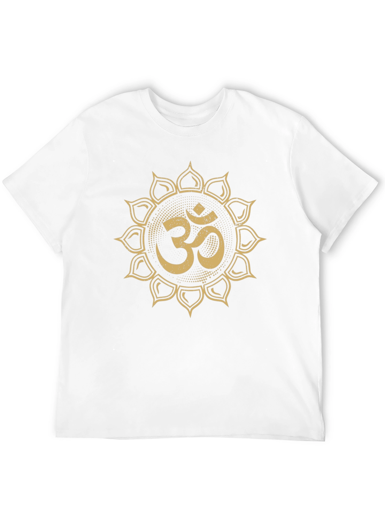 Black Om Symbol Mandala Graphic T-Shirt - Stylish Yoga Tee view 12
