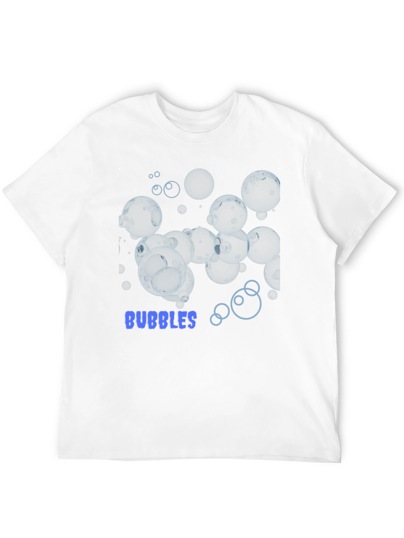 Black Bubbles Graphic Tee - Stylish Black Cotton T-Shirt view 12