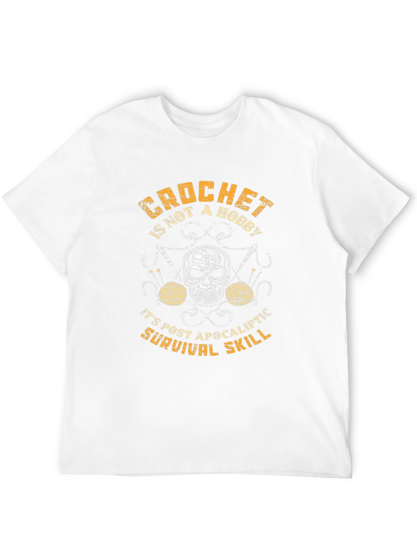 Black Crochet Survival Skill Graphic Tee view 12