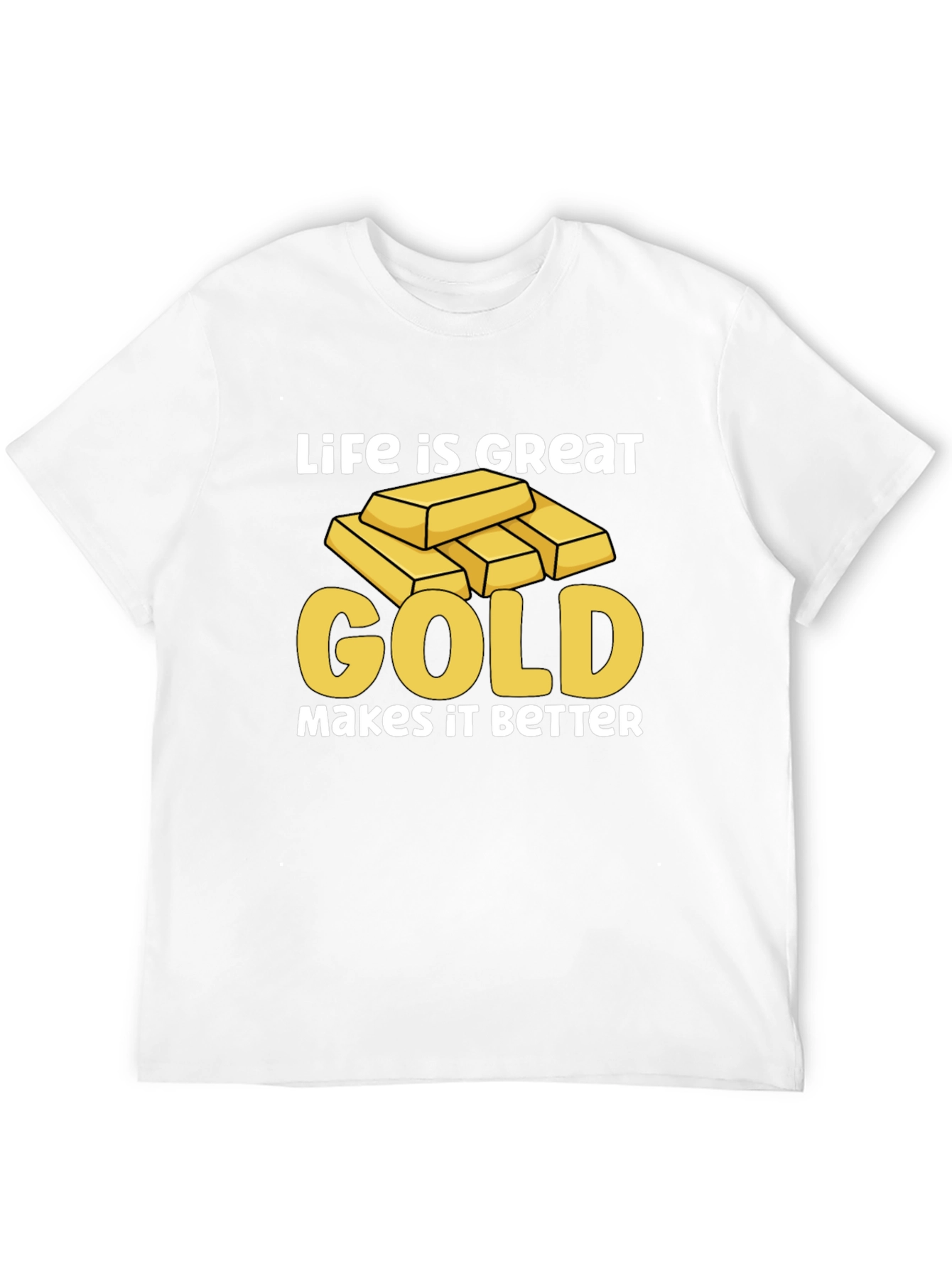 Black Life is Great Gold Makes it Better T-Shirt view 12