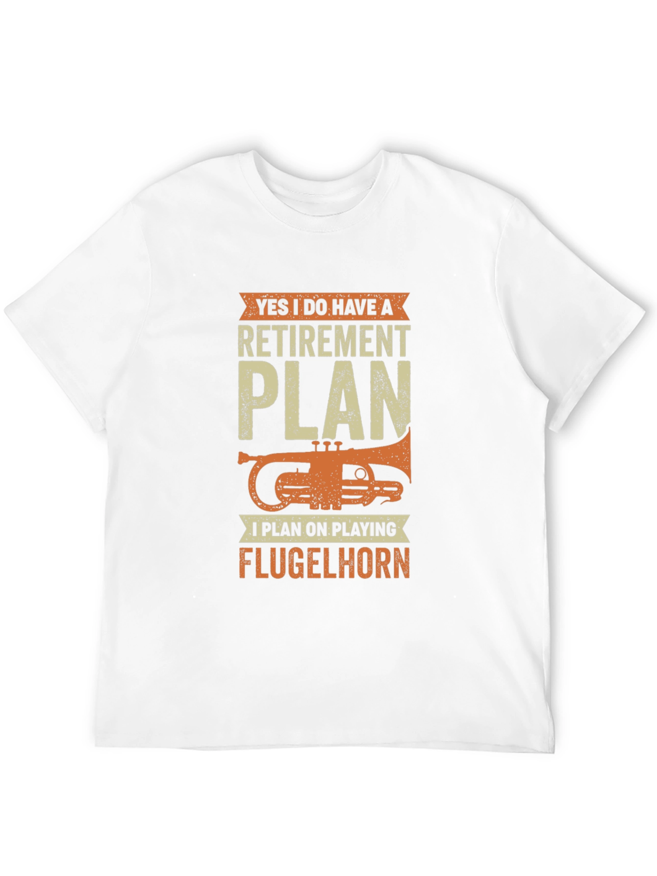Black Funny Retirement Plan Flugelhorn Player T-Shirt view 12