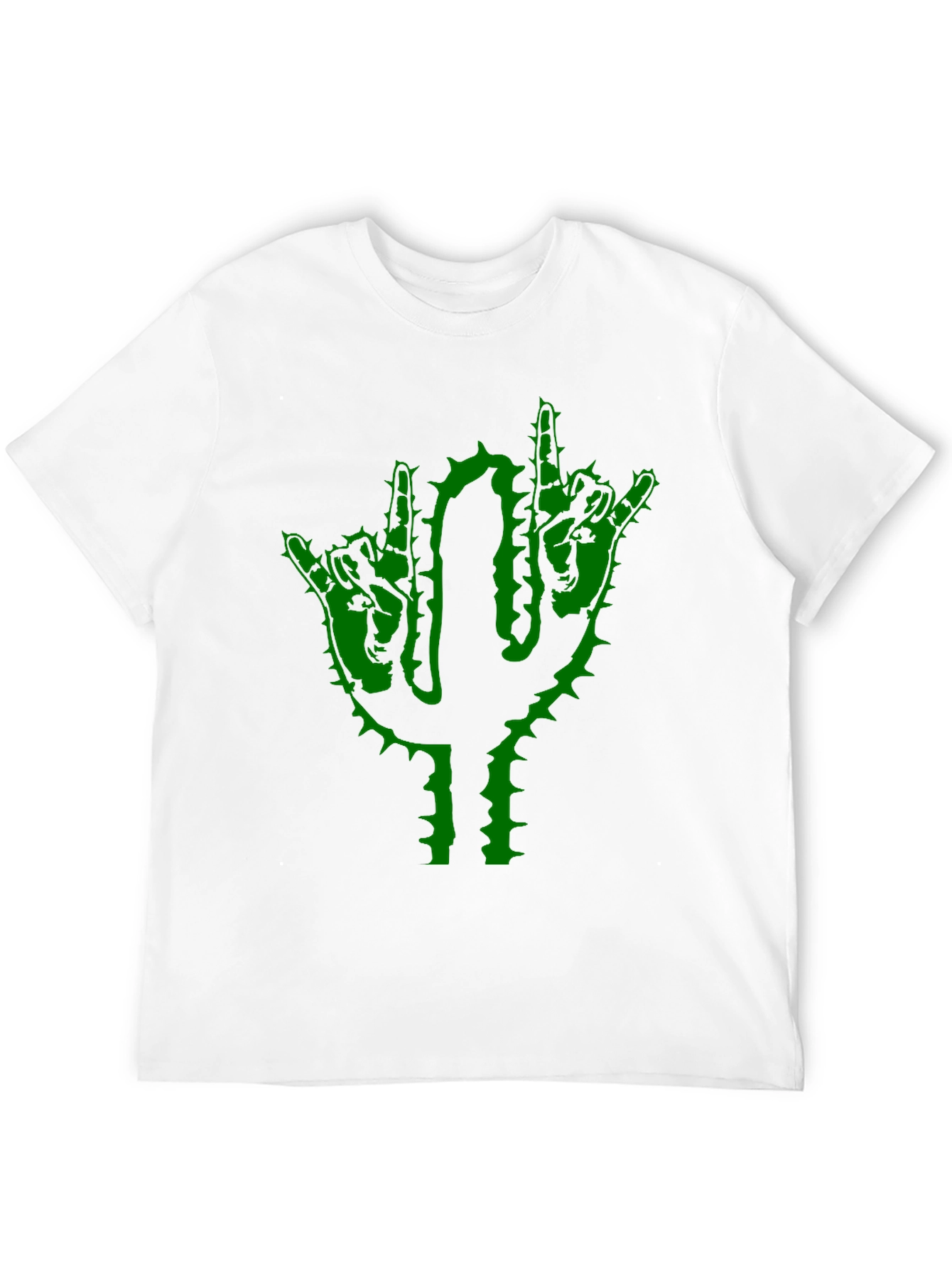 Black Cactus Rock On Graphic T-Shirt view 12