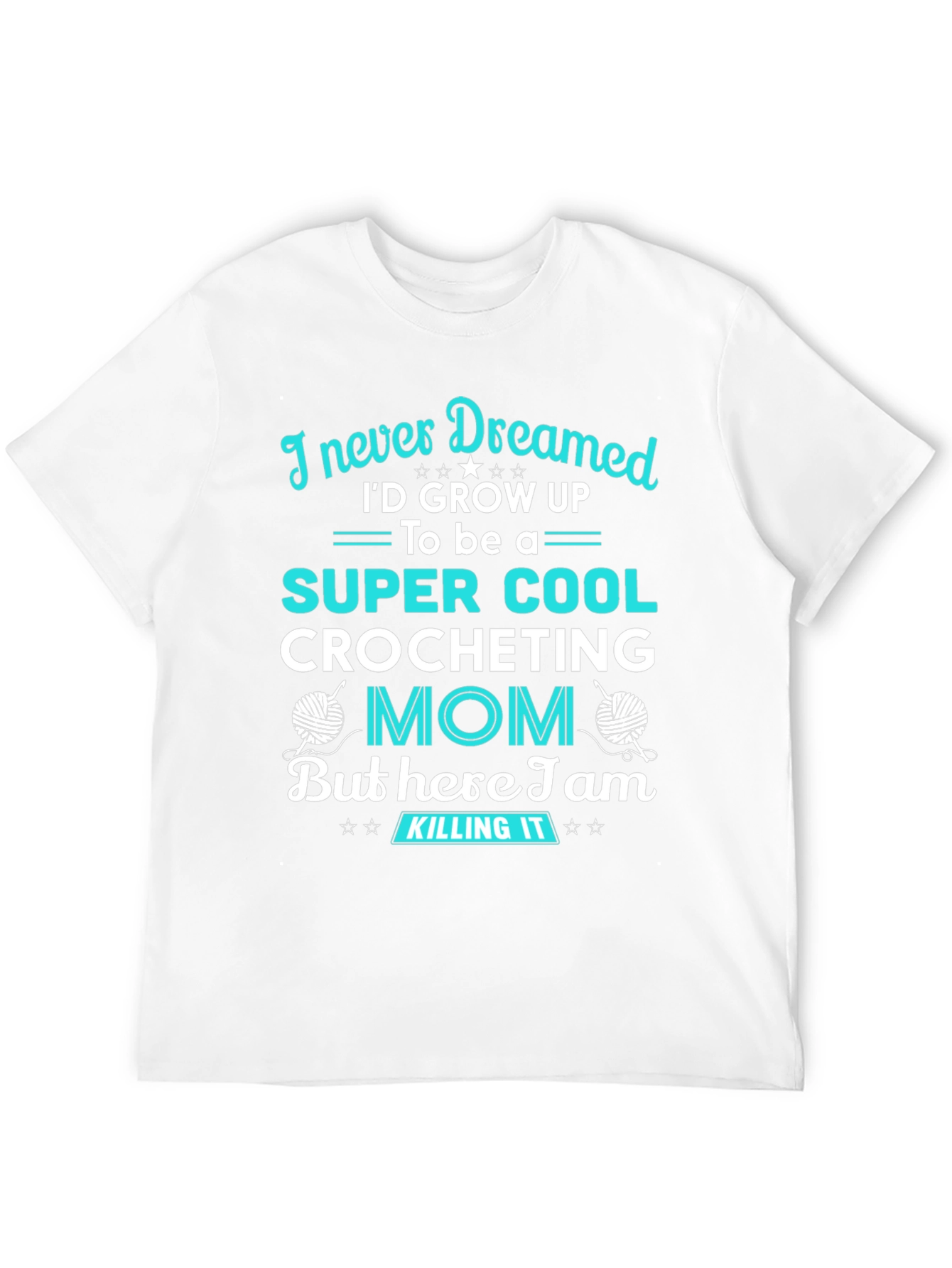 Black Super Cool Crocheting Mom T-Shirt view 12