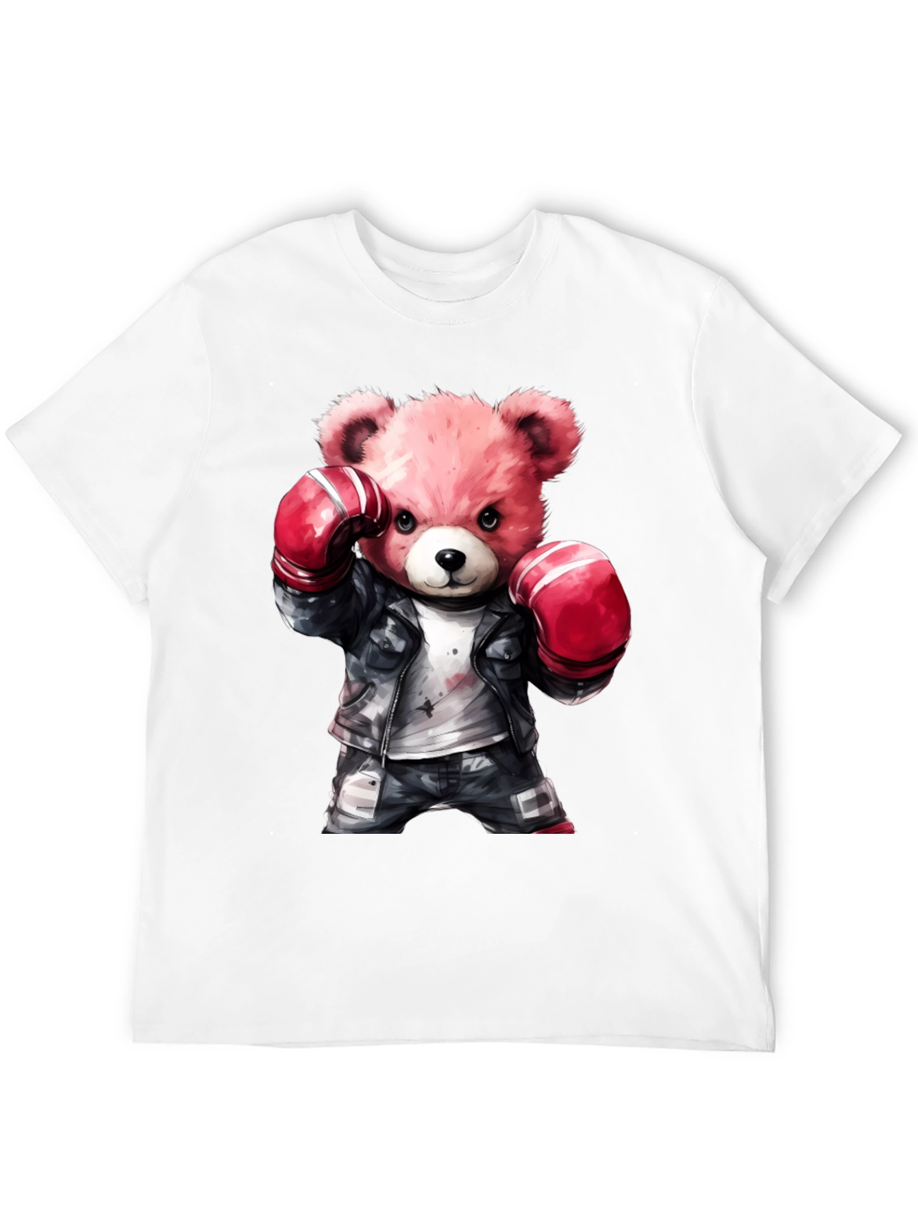 Black Boxing Bear Graphic Tee - Punchy Style view 12