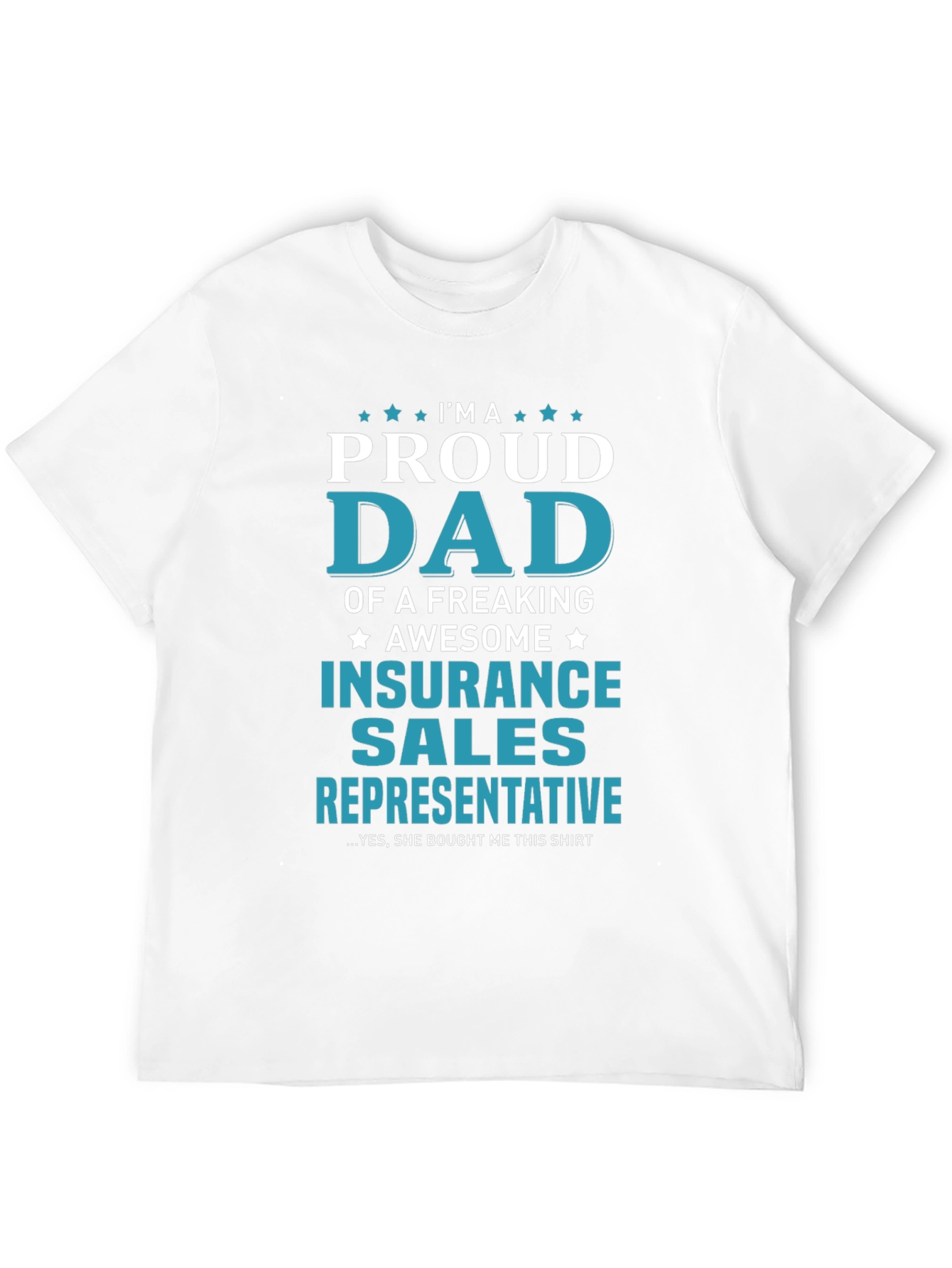 Black Proud Dad Insurance Sales Rep T-Shirt view 12
