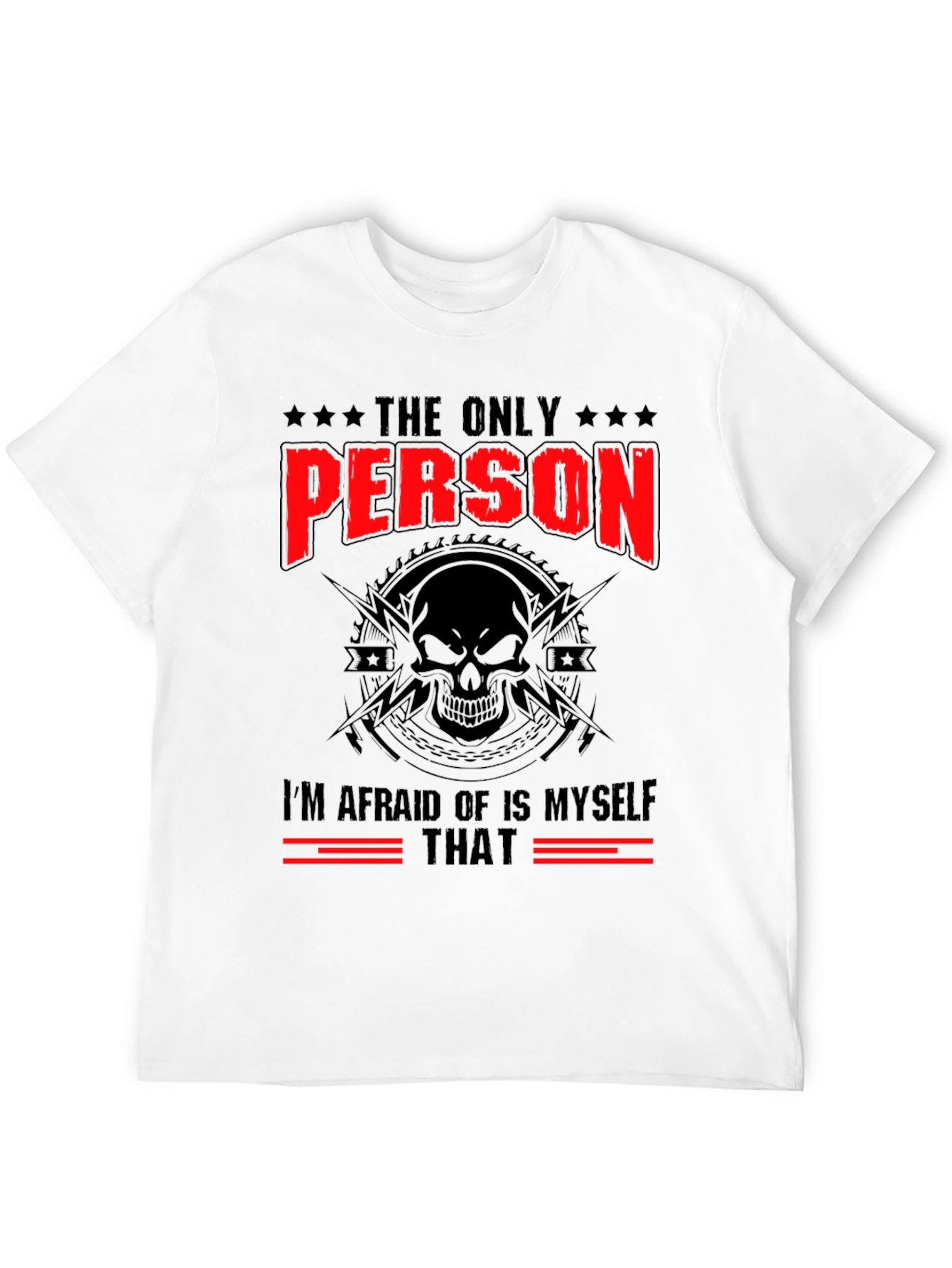 Black The Only Person Graphic Black Tee view 12