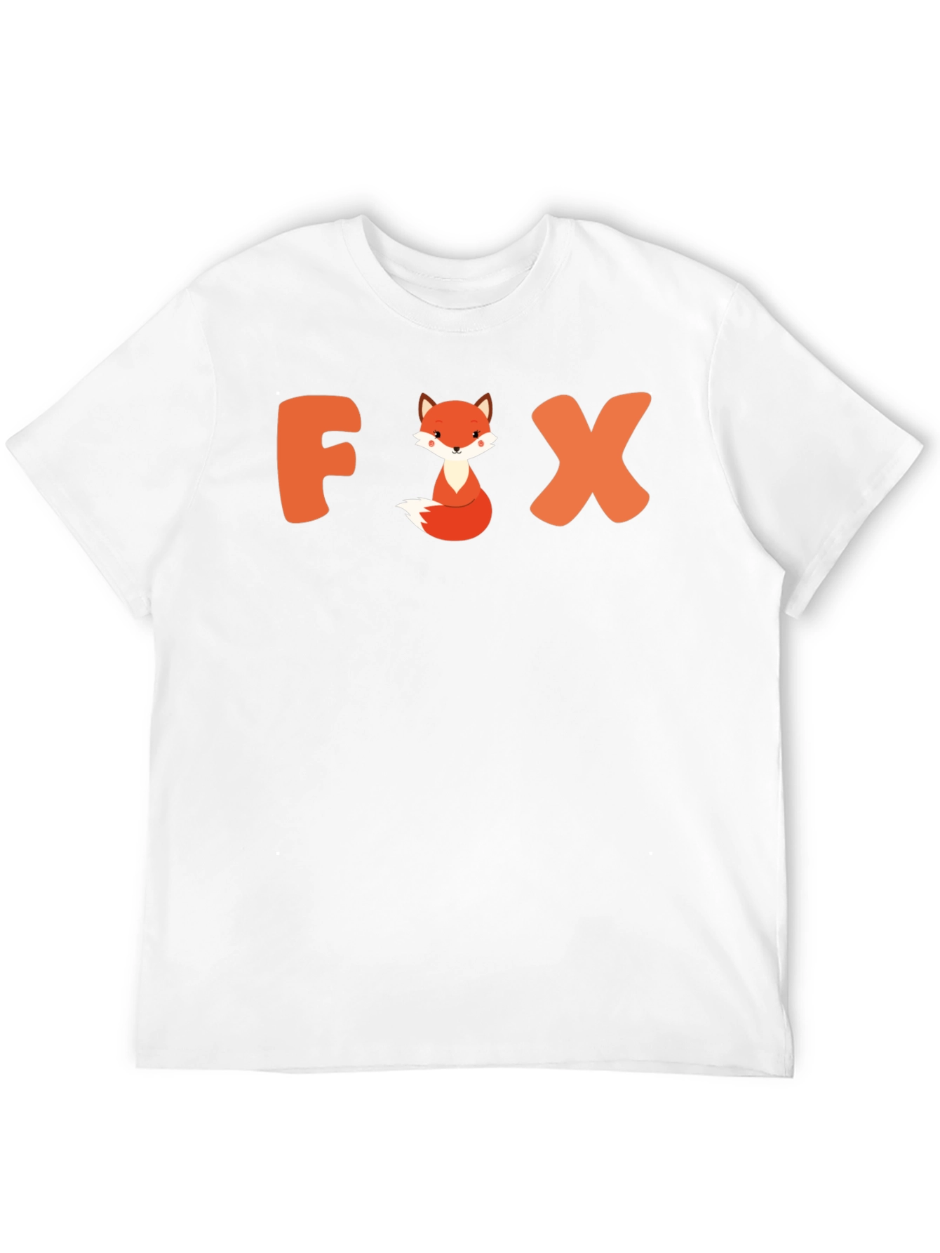 Black Cute Fox Graphic Tee - Unisex Black T-Shirt view 12