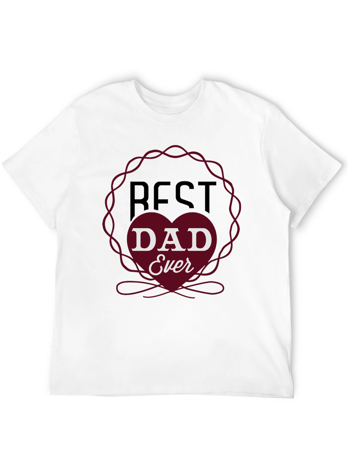 Black Best Dad Ever Graphic T-Shirt - Father's Day Gift view 12