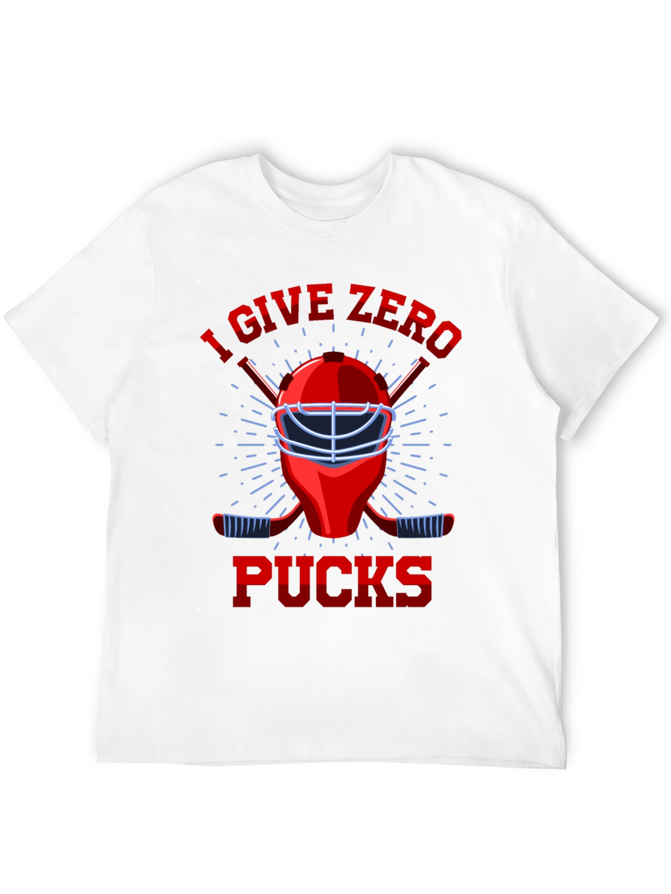 Black I Give Zero Pucks T-Shirt - Hockey Lover Tee view 12