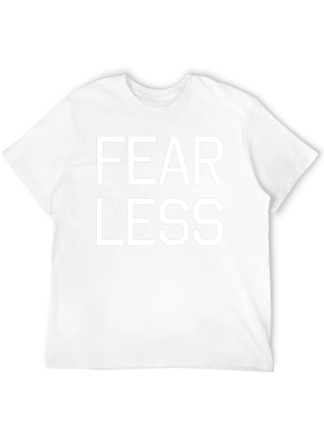 Black Fearless Graphic Print Black T-Shirt view 12