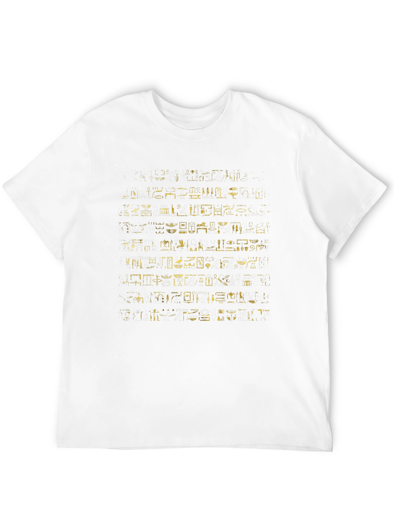 Black Egyptian Hieroglyphics Graphic T-Shirt view 12
