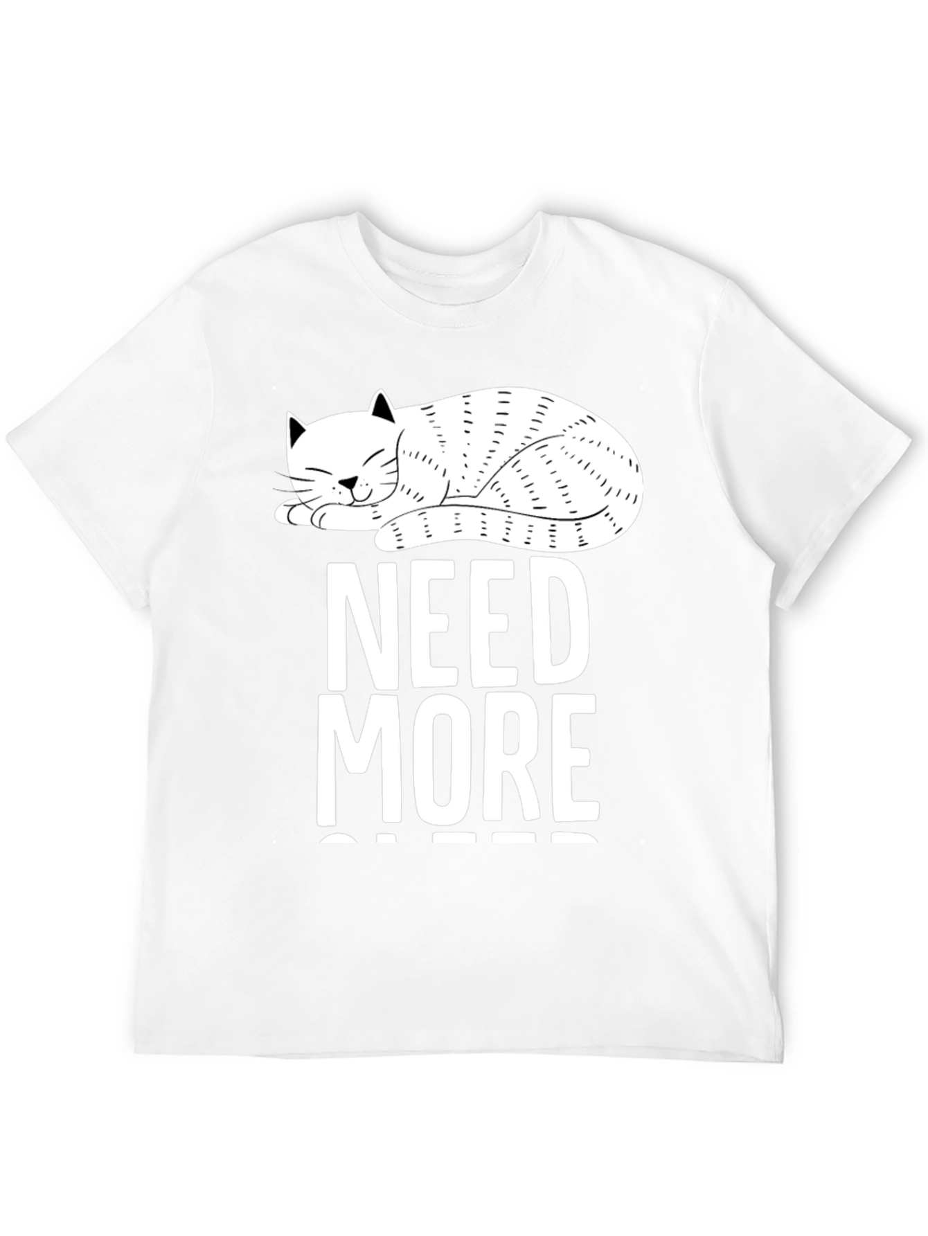 Black Need More Cats T-Shirt - Novelty Cat Lover Tee view 12