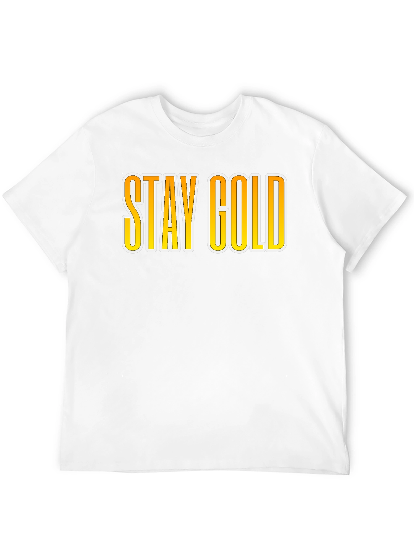 Black Stay Gold Graphic Tee - Classic Cool view 12