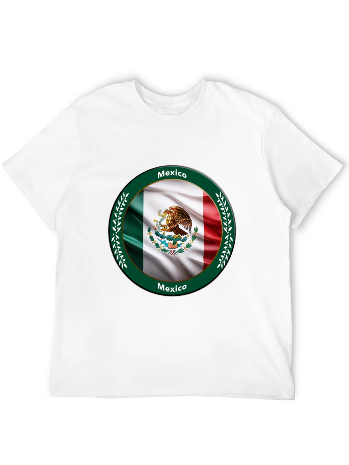 Black Mexico Flag Black T-Shirt view 12