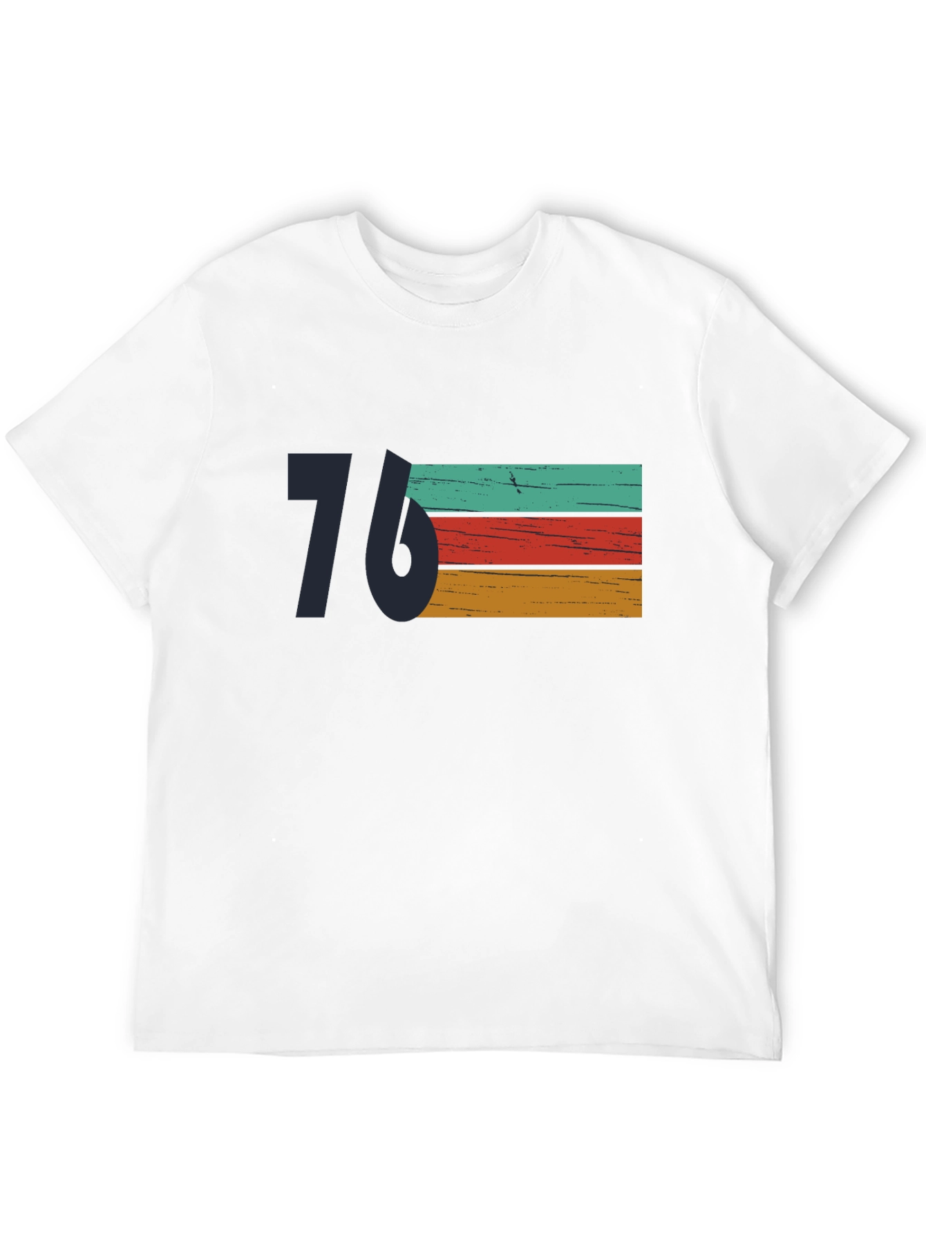 Black Retro 76 Graphic Tee - Stylish Vintage Design view 12