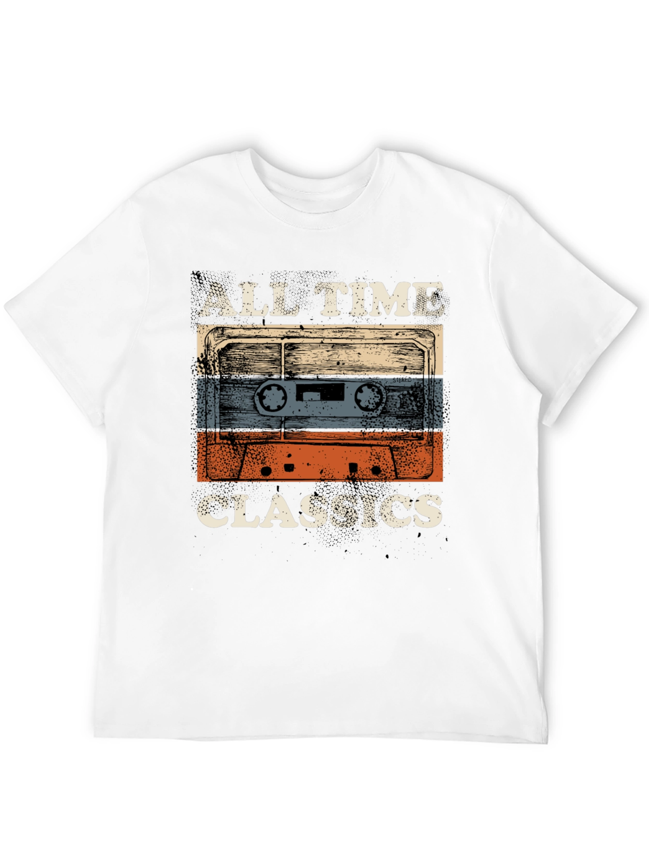 Black Vintage Cassette Tape Graphic Tee view 12