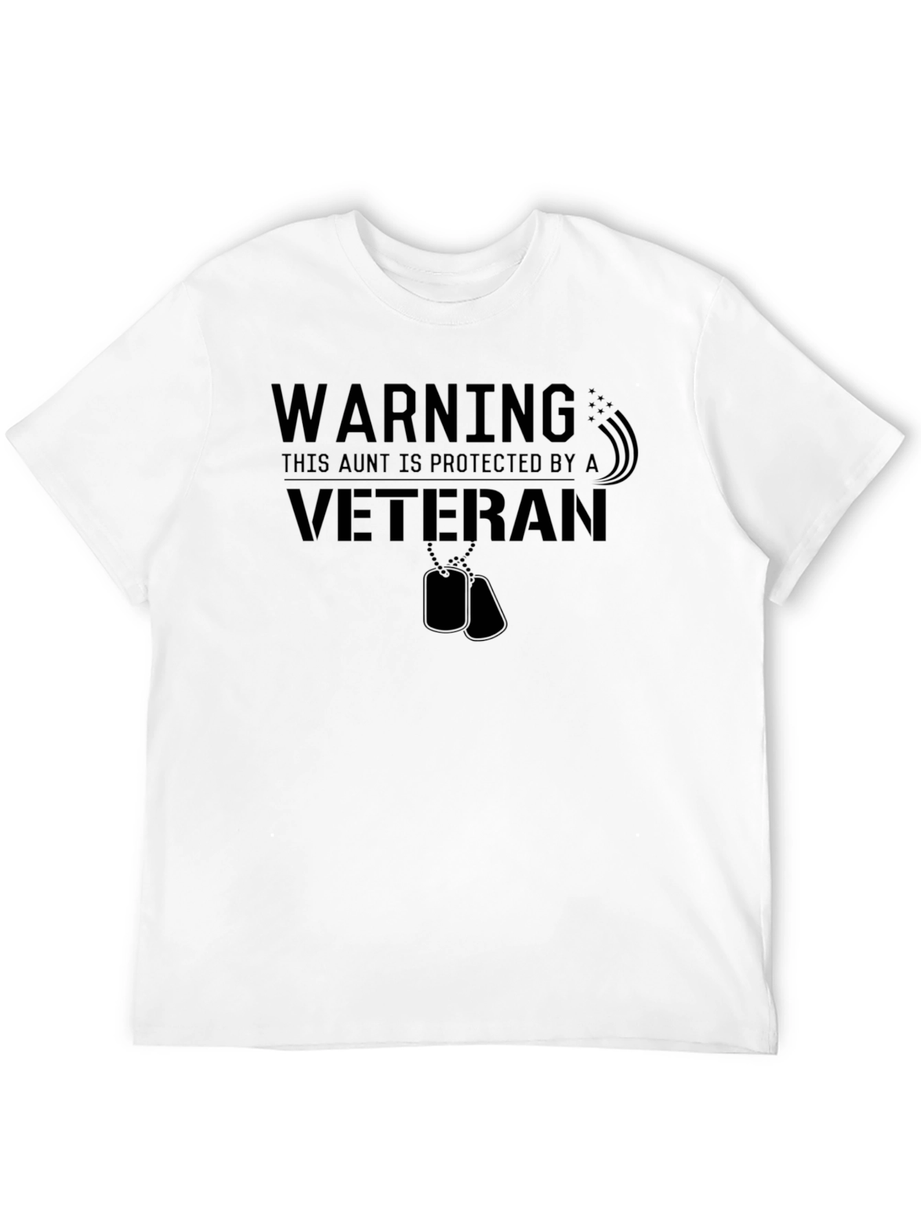 Black Protected Aunt Veteran Graphic Tee view 12
