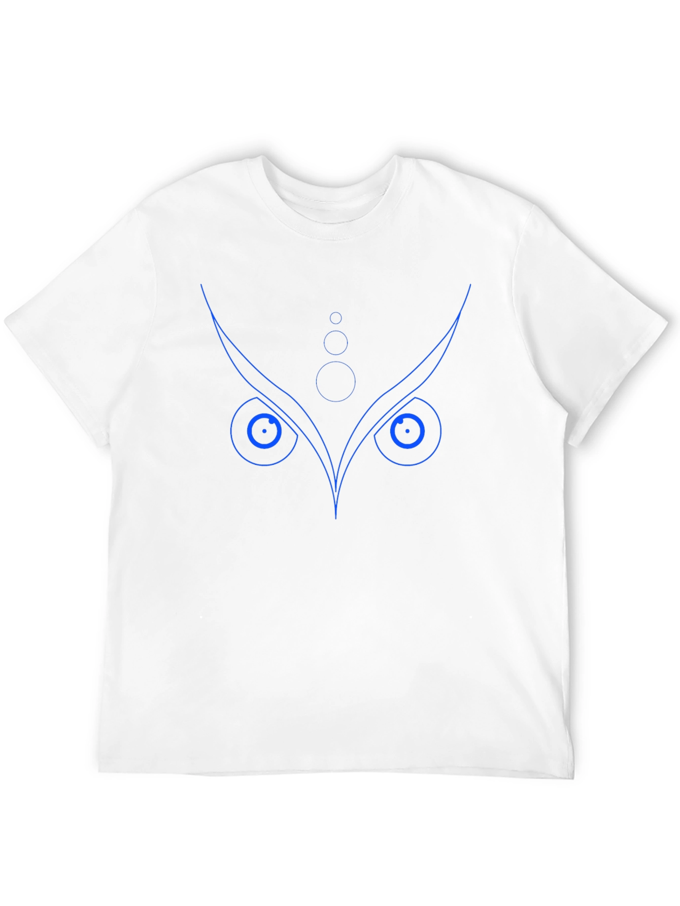 Black Geometric Owl Graphic Print Crew Neck T-Shirt view 12