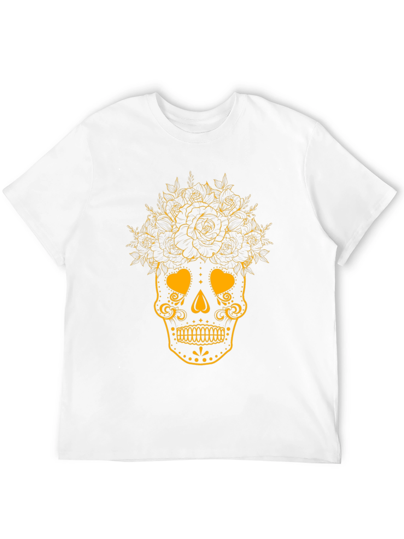 Black Skull and Roses Graphic Tee - Dia de los Muertos view 12