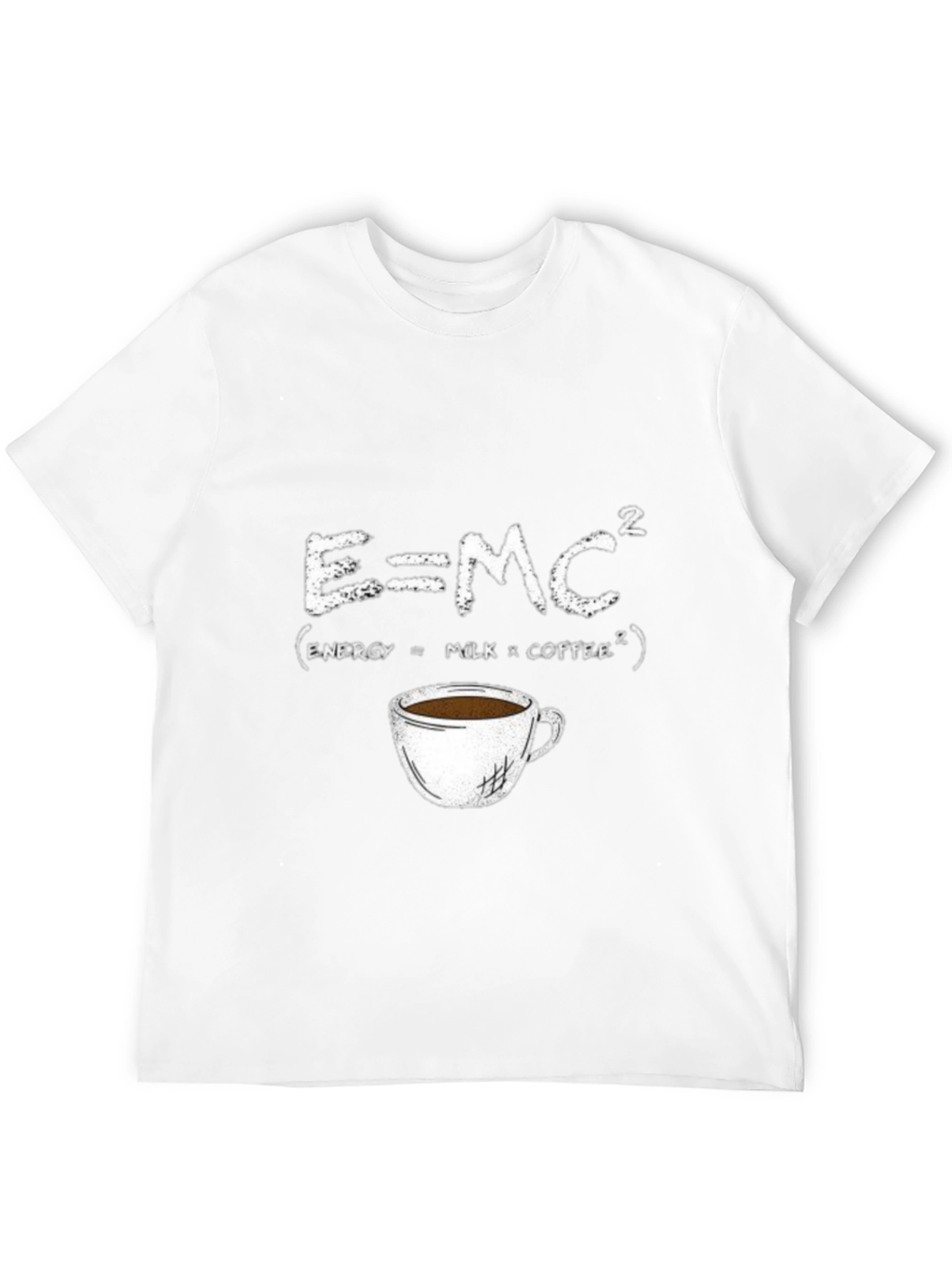 Black E=MC² Coffee T-Shirt - Energy Formula Tee view 12