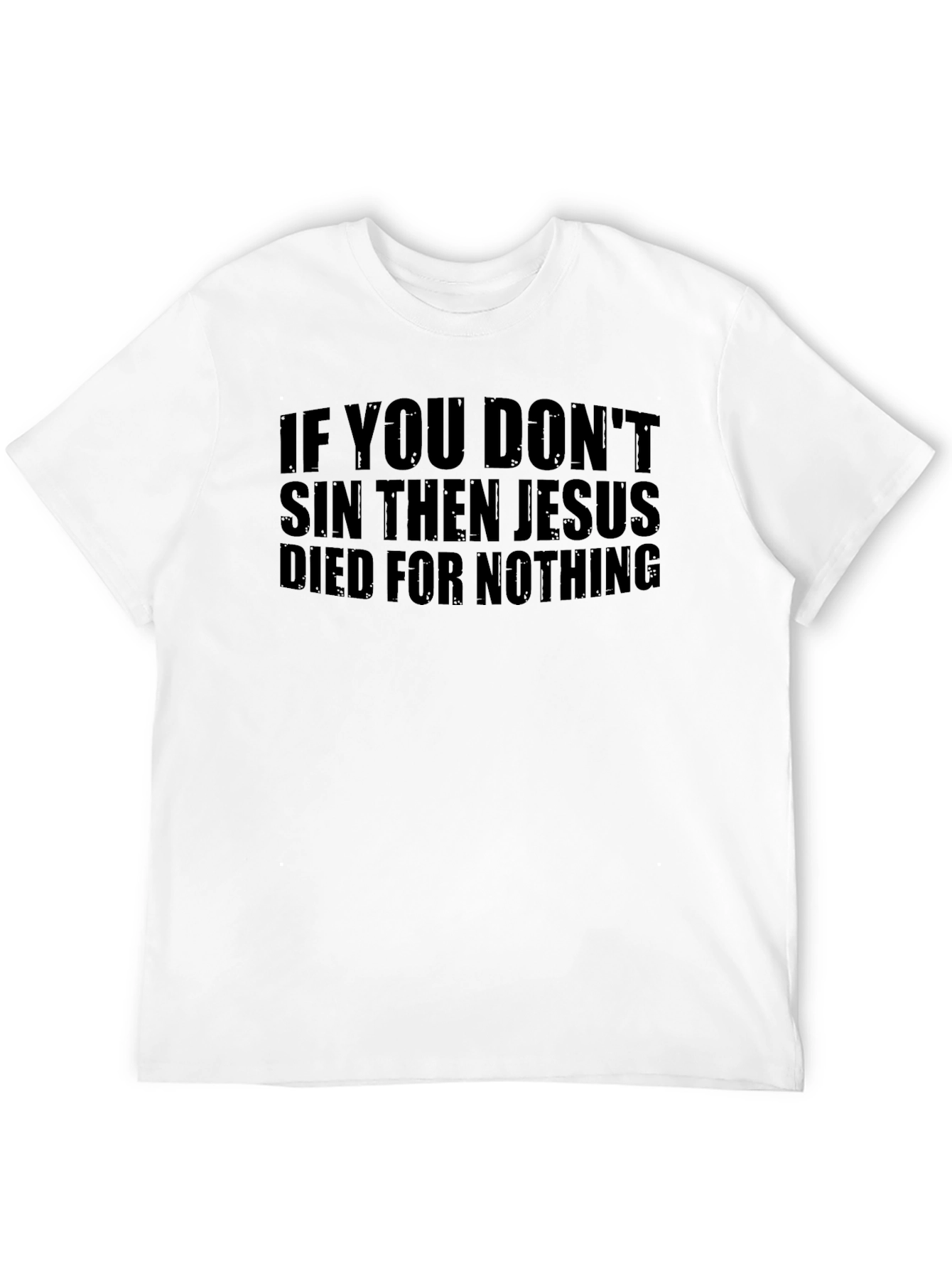 Black Jesus Died For Nothing Graphic Tee view 12
