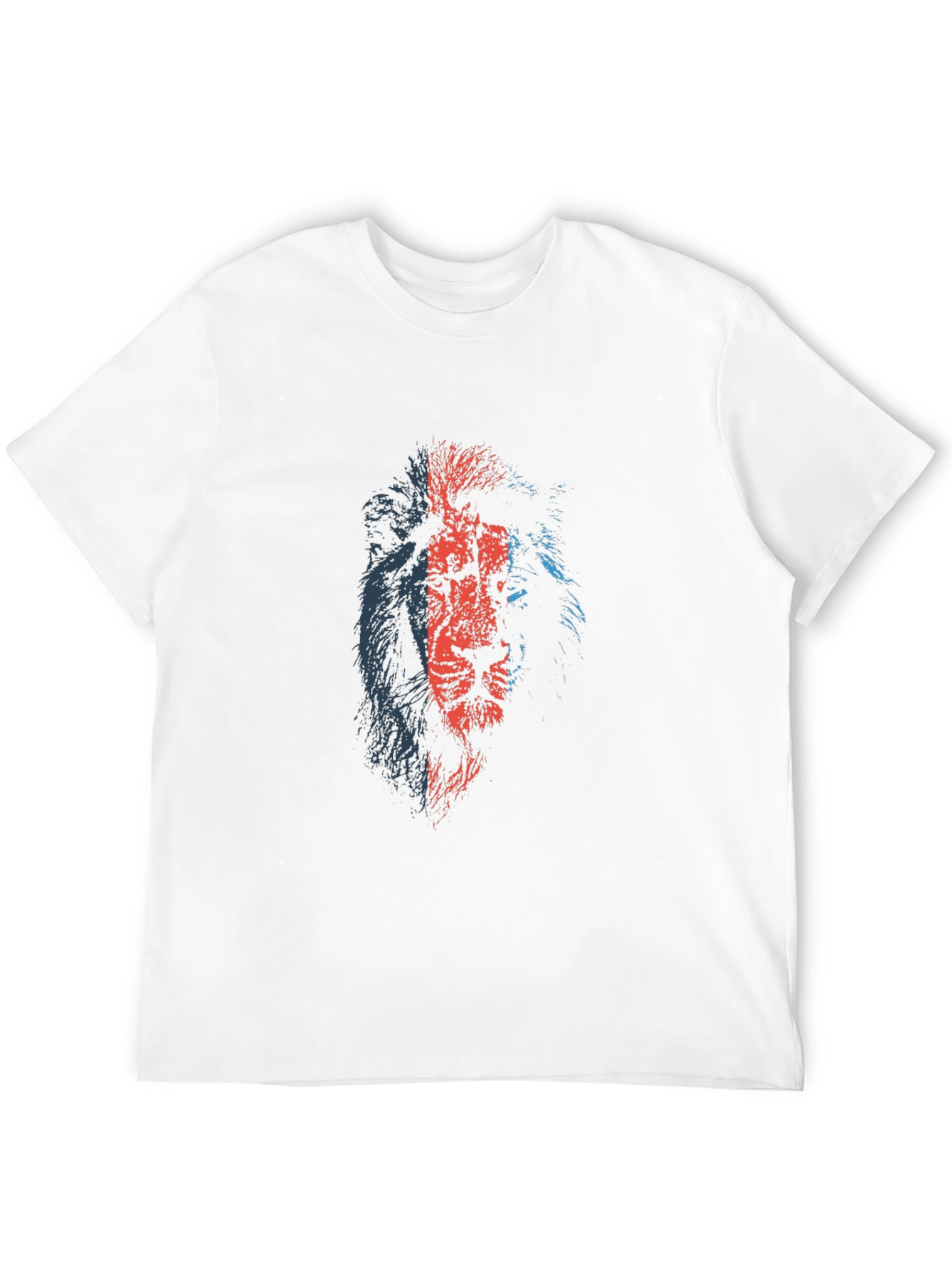 Black Bold Lion Graphic Tee - Black Cotton T-Shirt view 12