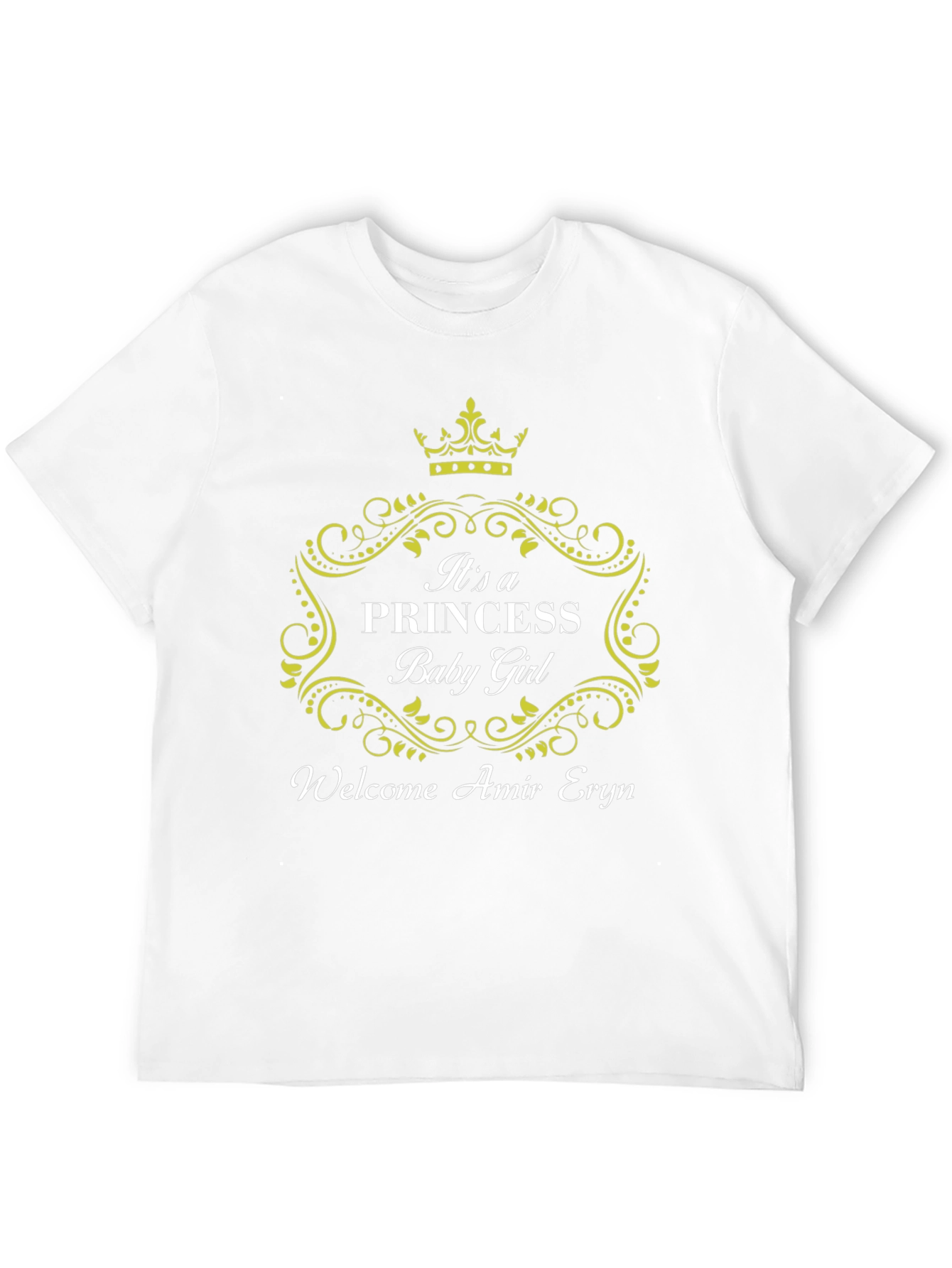 Black It's a Princess Baby Girl T-Shirt view 12