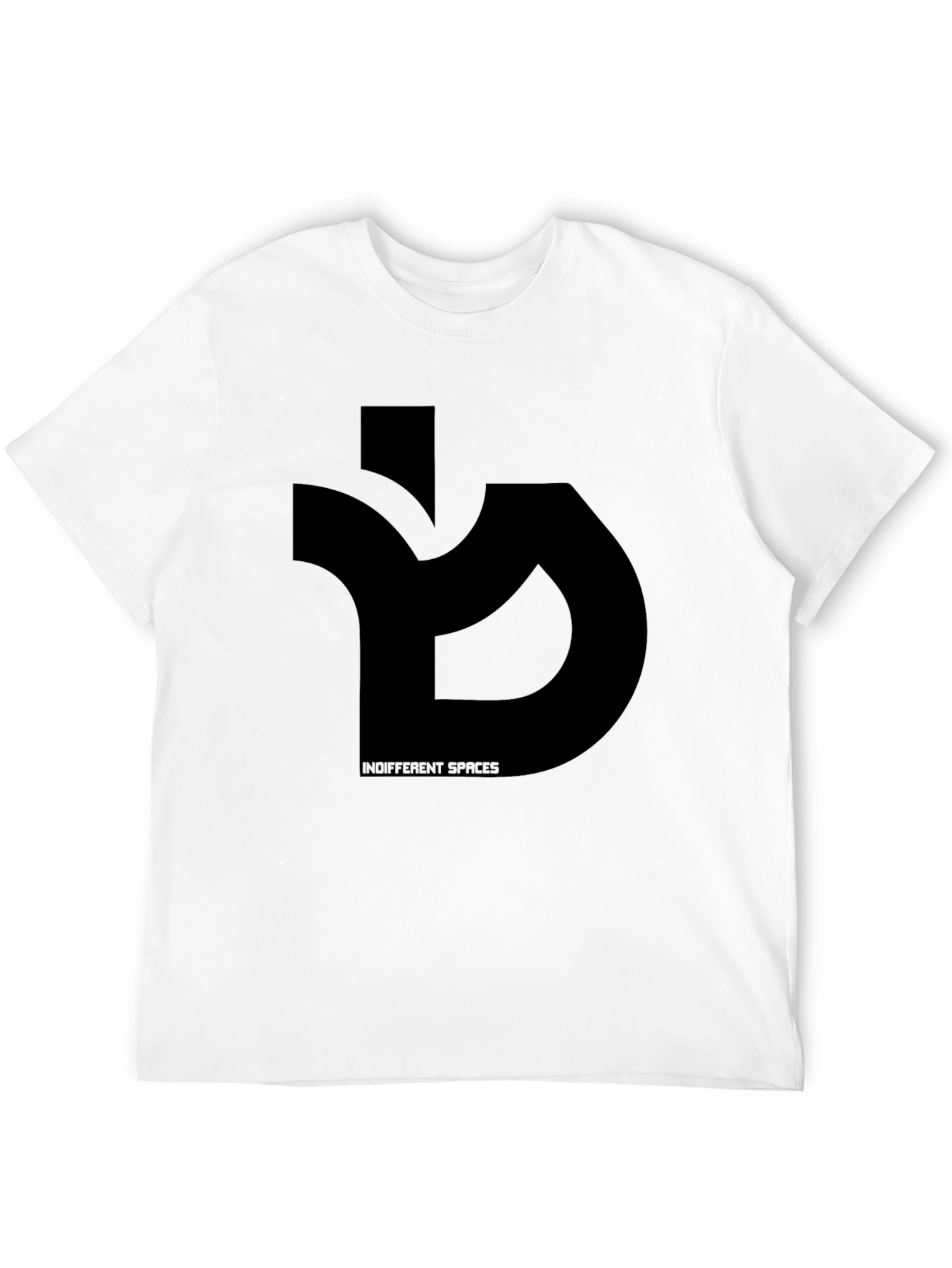 Black Indifferent Spaces Black Graphic Tee view 12