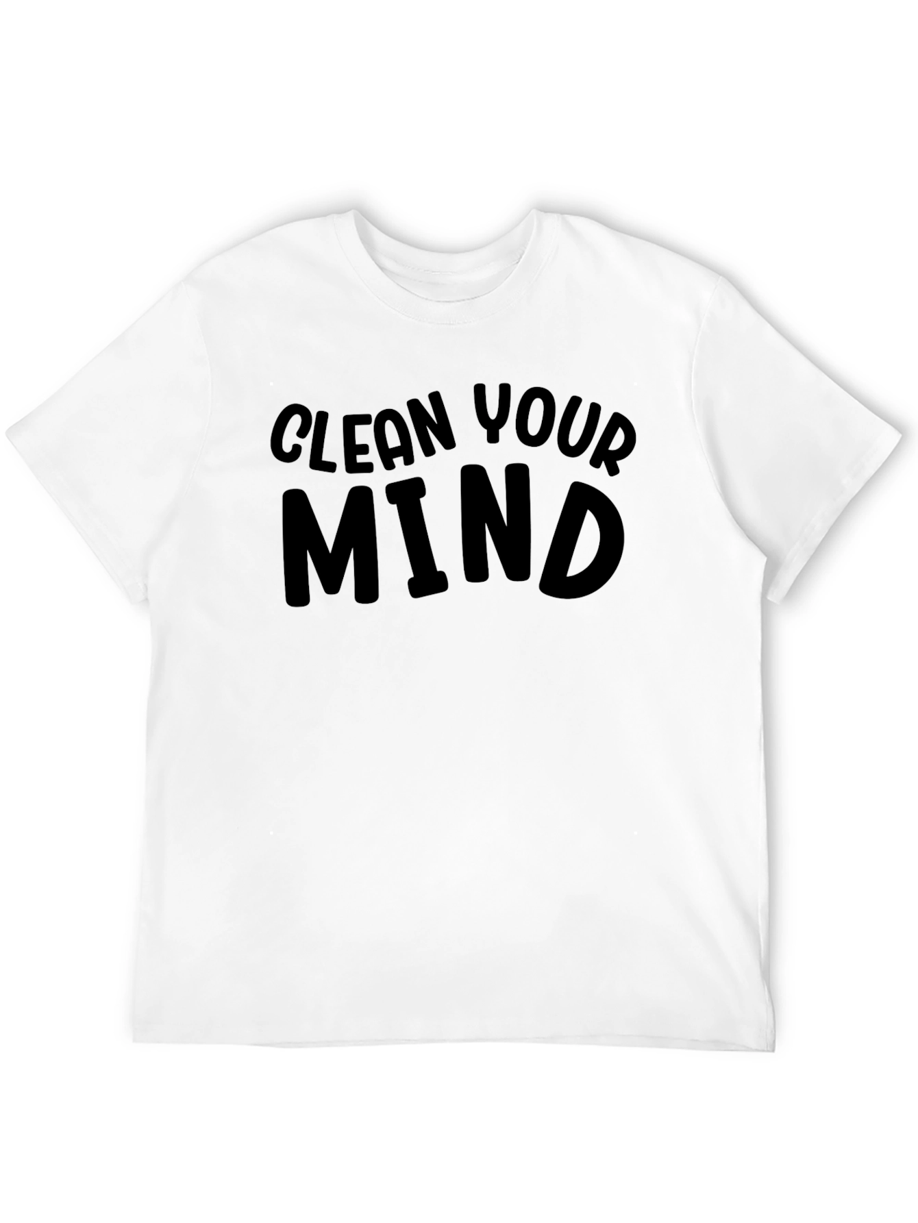 Black Clean Your Mind Graphic Tee view 12